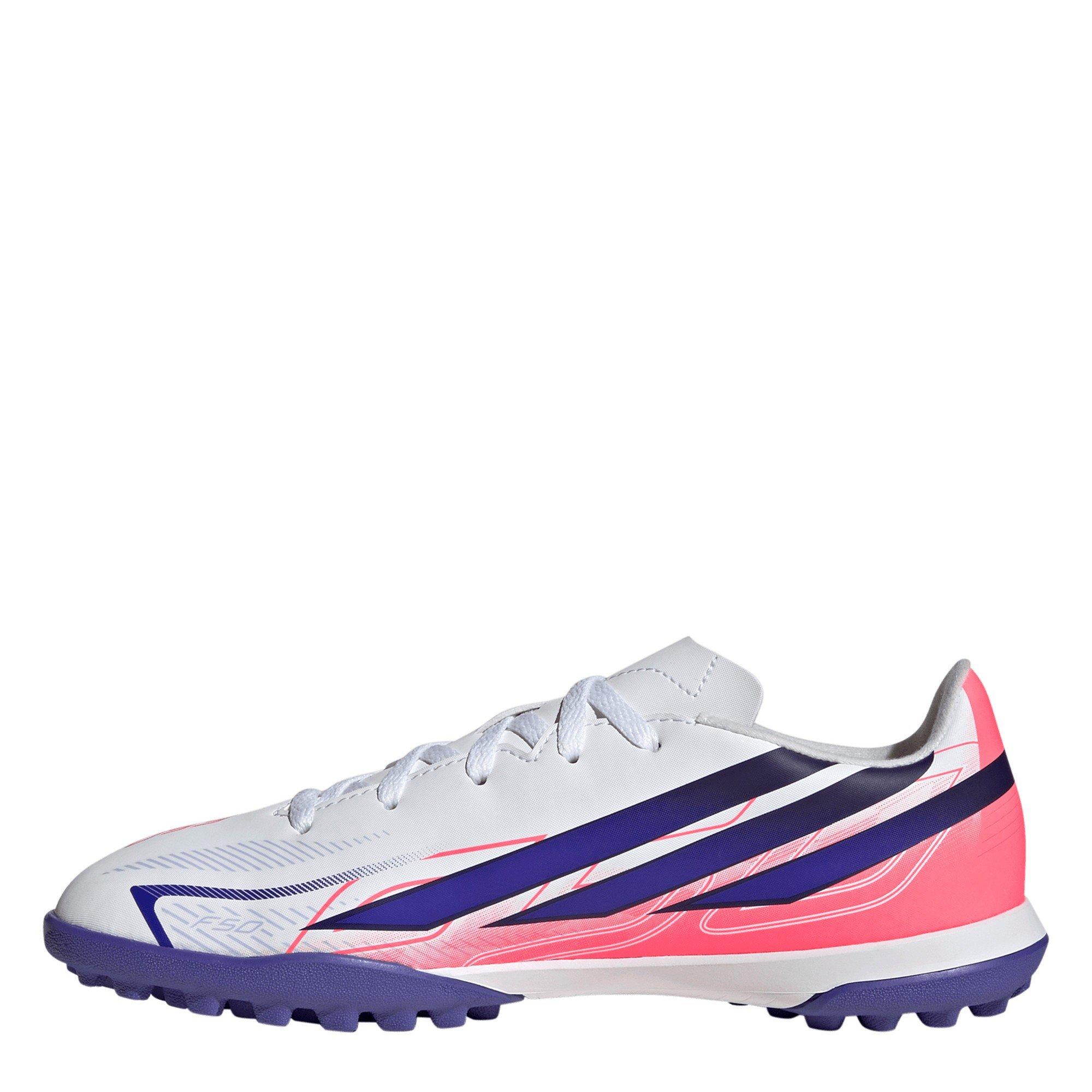 Wit/Koraal - adidas - F50 Hyperfast Club Turf Football Boots Kids - 2