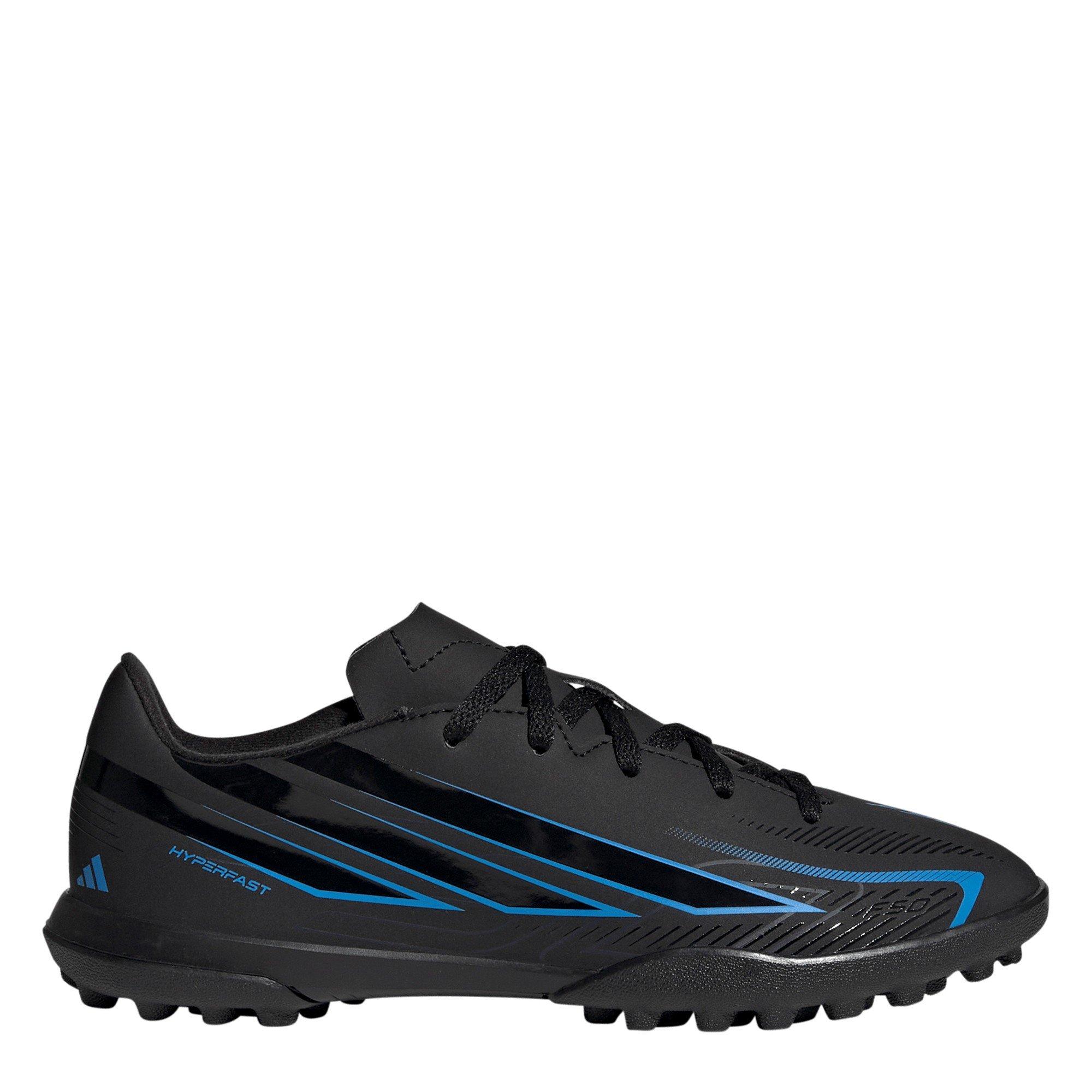 Black/Blue - adidas - F50 Hyperfast Club Turf Football Boots Kids - 1