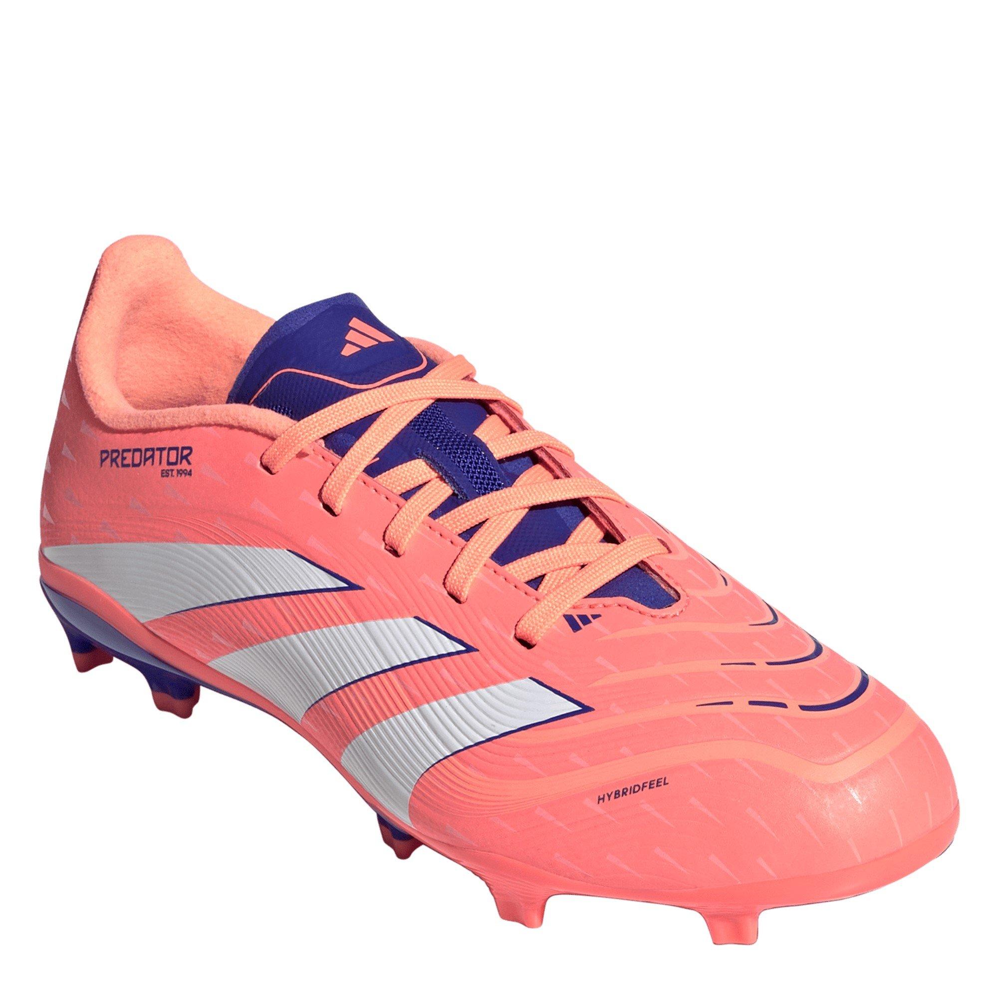 Orange/White - adidas - Predator League Childrens Firm Ground Football Boots - 3