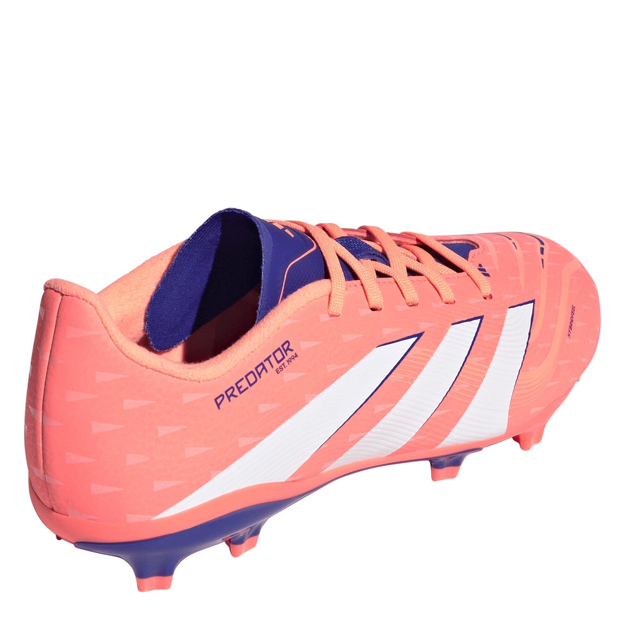 Orange/White - adidas - Predator League Childrens Firm Ground Football Boots - 4