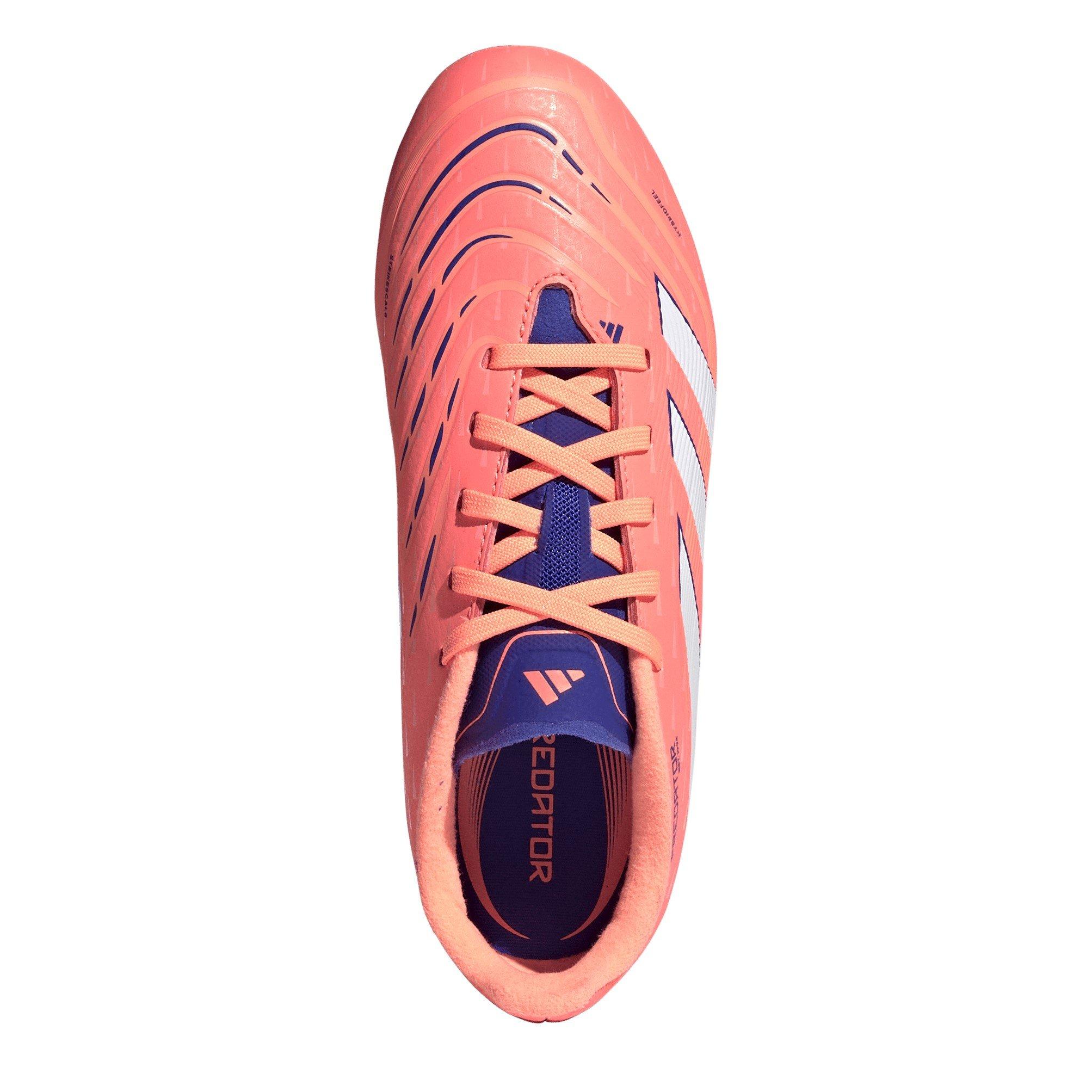Orange/White - adidas - Predator League Childrens Firm Ground Football Boots - 5