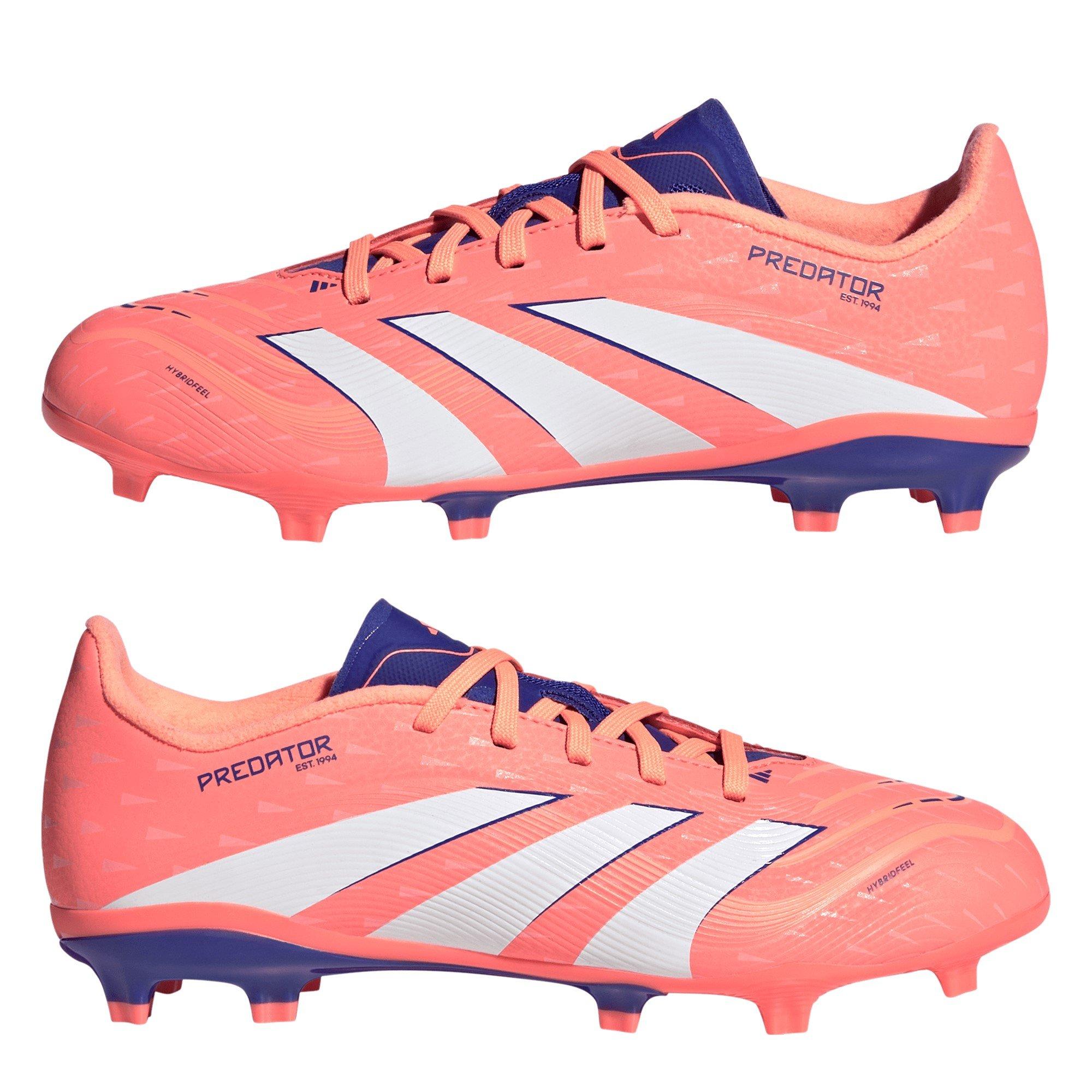 Orange/White - adidas - Predator League Childrens Firm Ground Football Boots - 9