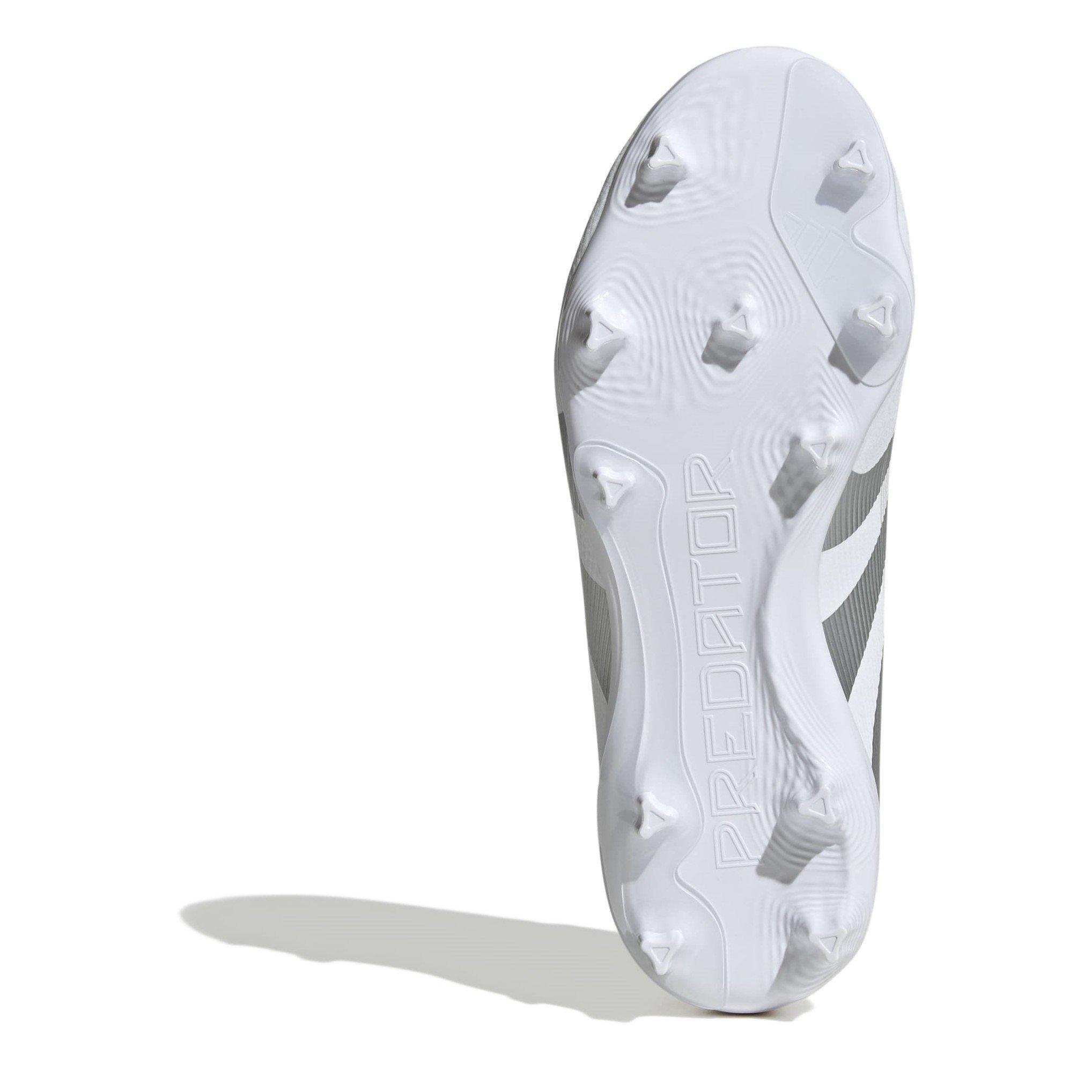 White/Silver - adidas - Predator League Childrens Firm Ground Football Boots - 6