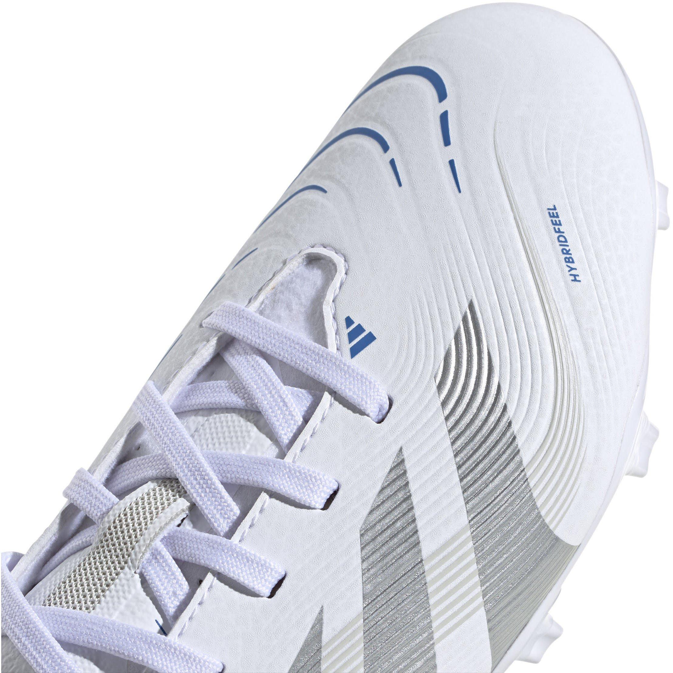 White/Silver - adidas - Predator League Childrens Firm Ground Football Boots - 8