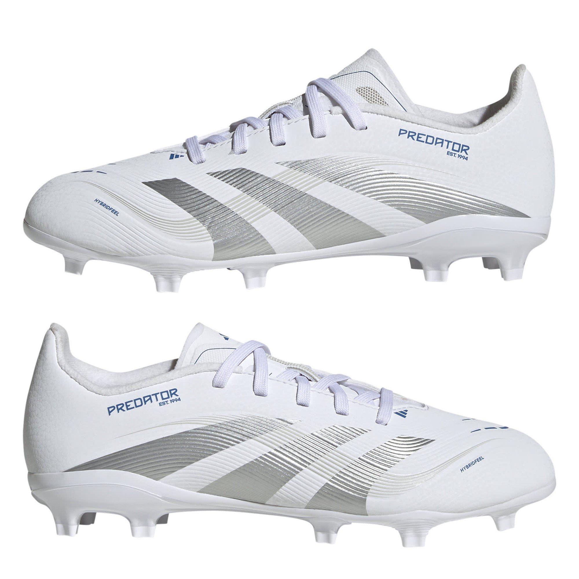 White/Silver - adidas - Predator League Childrens Firm Ground Football Boots - 9