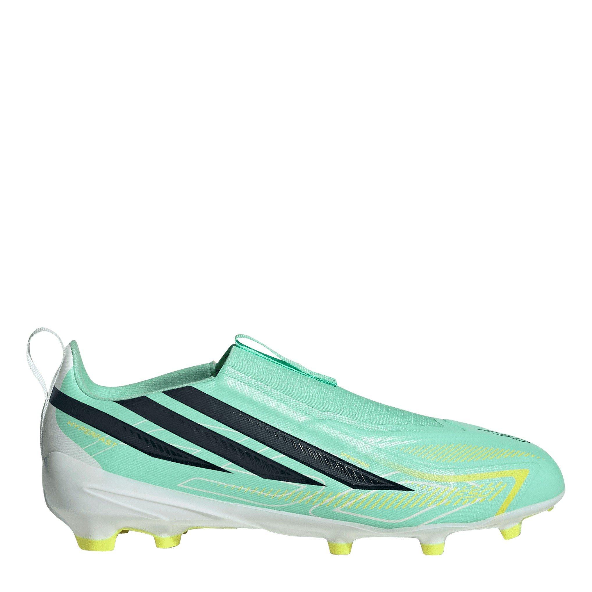 adidas Kids' F50 Hyperfast League Laceless Firm-Ground Football Boots