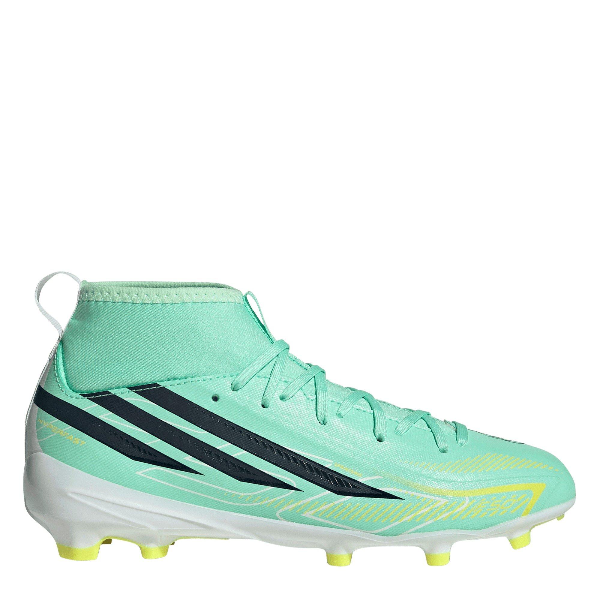 adidas Kids' F50 Hyperfast League Mid Firm-Ground Football Boots