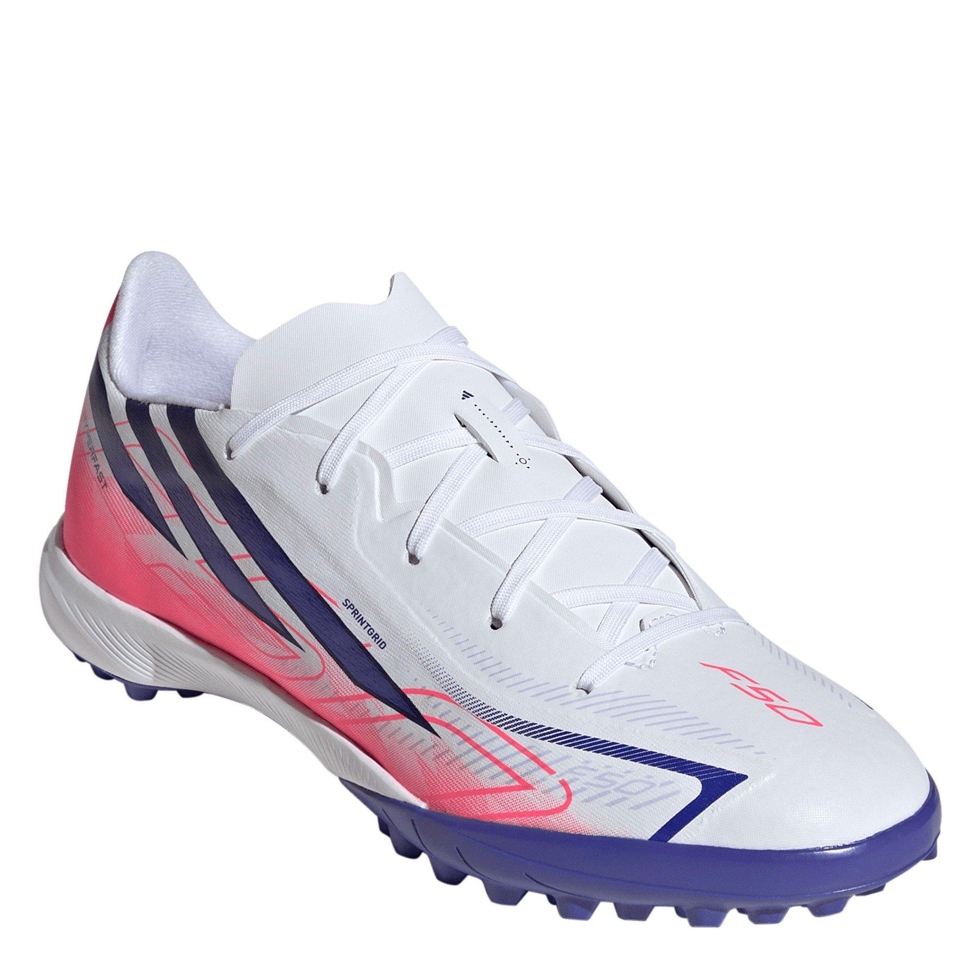 Wit/Koraal - adidas - F50 Hyperfast League Turf Football Boots Kids - 3