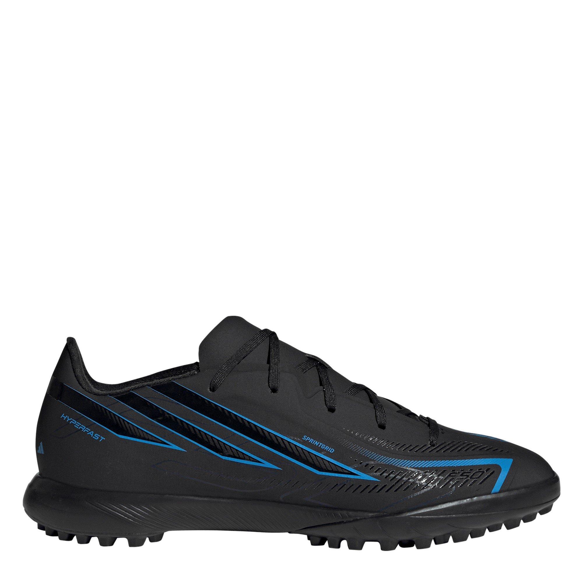 Black/Blue - adidas - F50 Hyperfast League Turf Football Boots Kids - 1