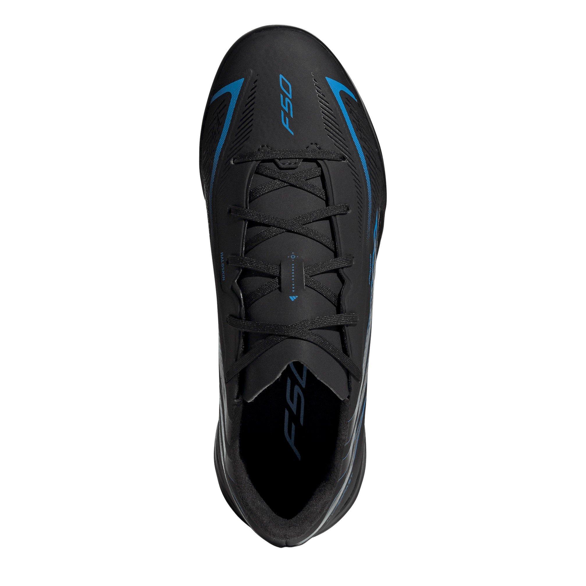 Black/Blue - adidas - F50 Hyperfast League Turf Football Boots Kids - 5