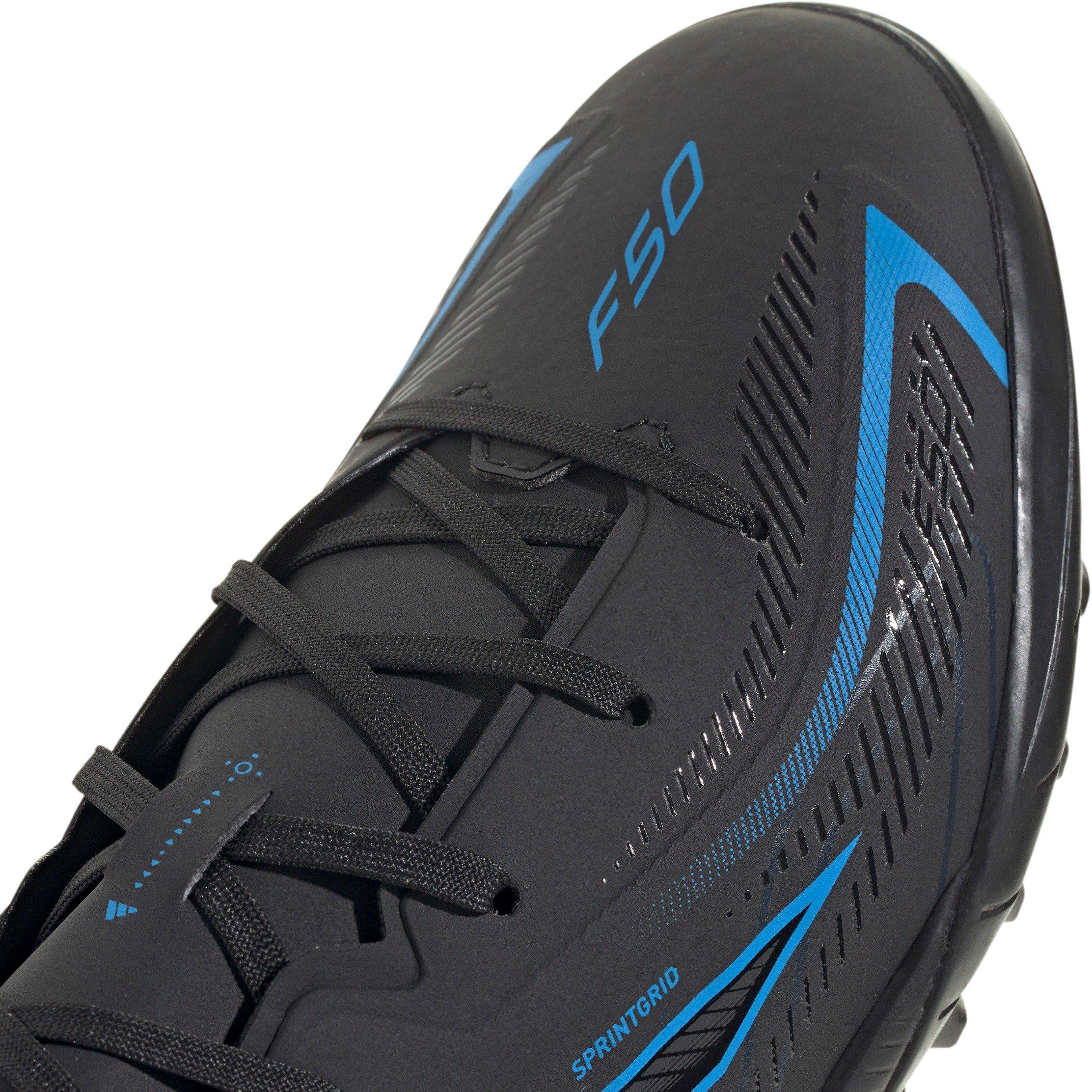 Black/Blue - adidas - F50 Hyperfast League Turf Football Boots Kids - 7