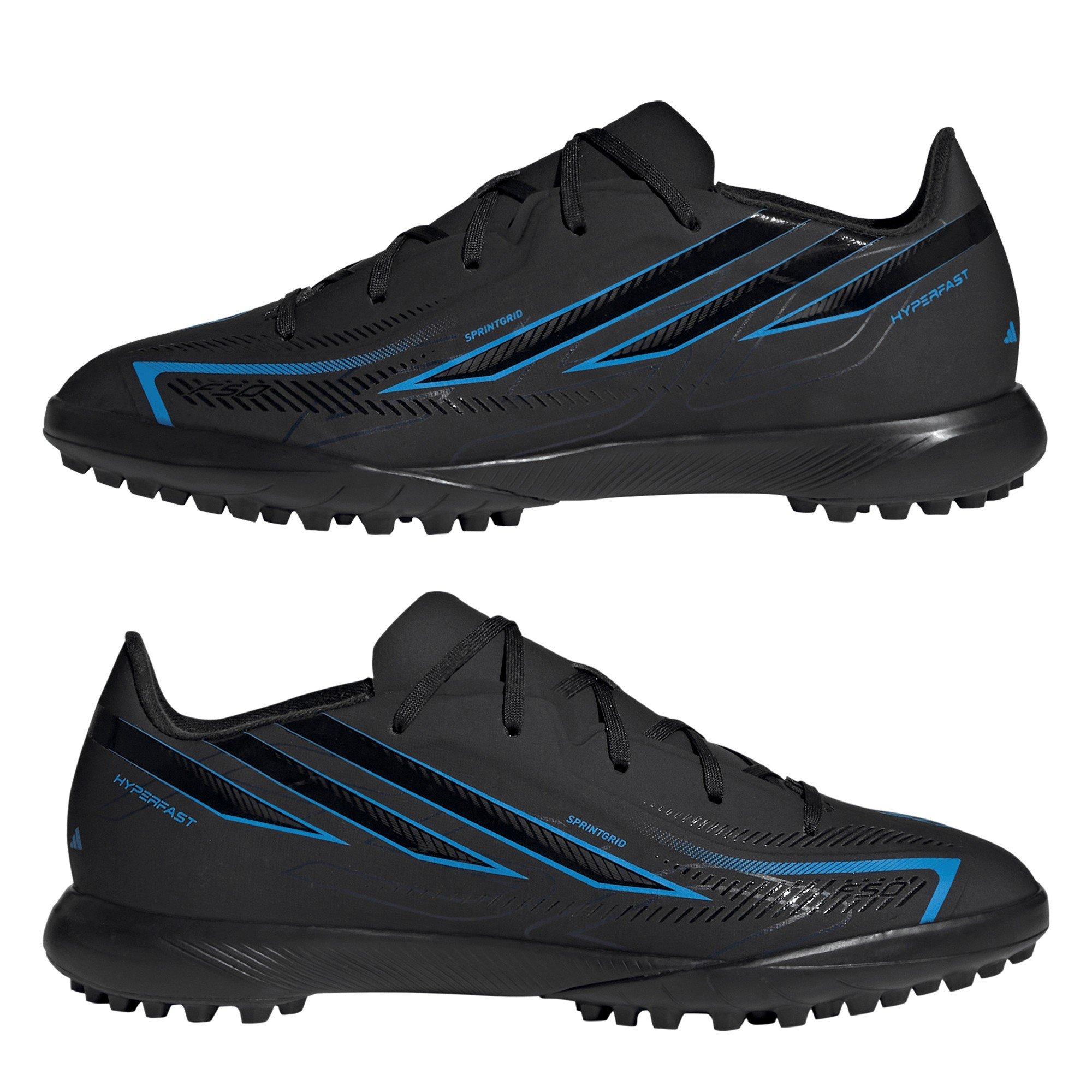 Black/Blue - adidas - F50 Hyperfast League Turf Football Boots Kids - 9