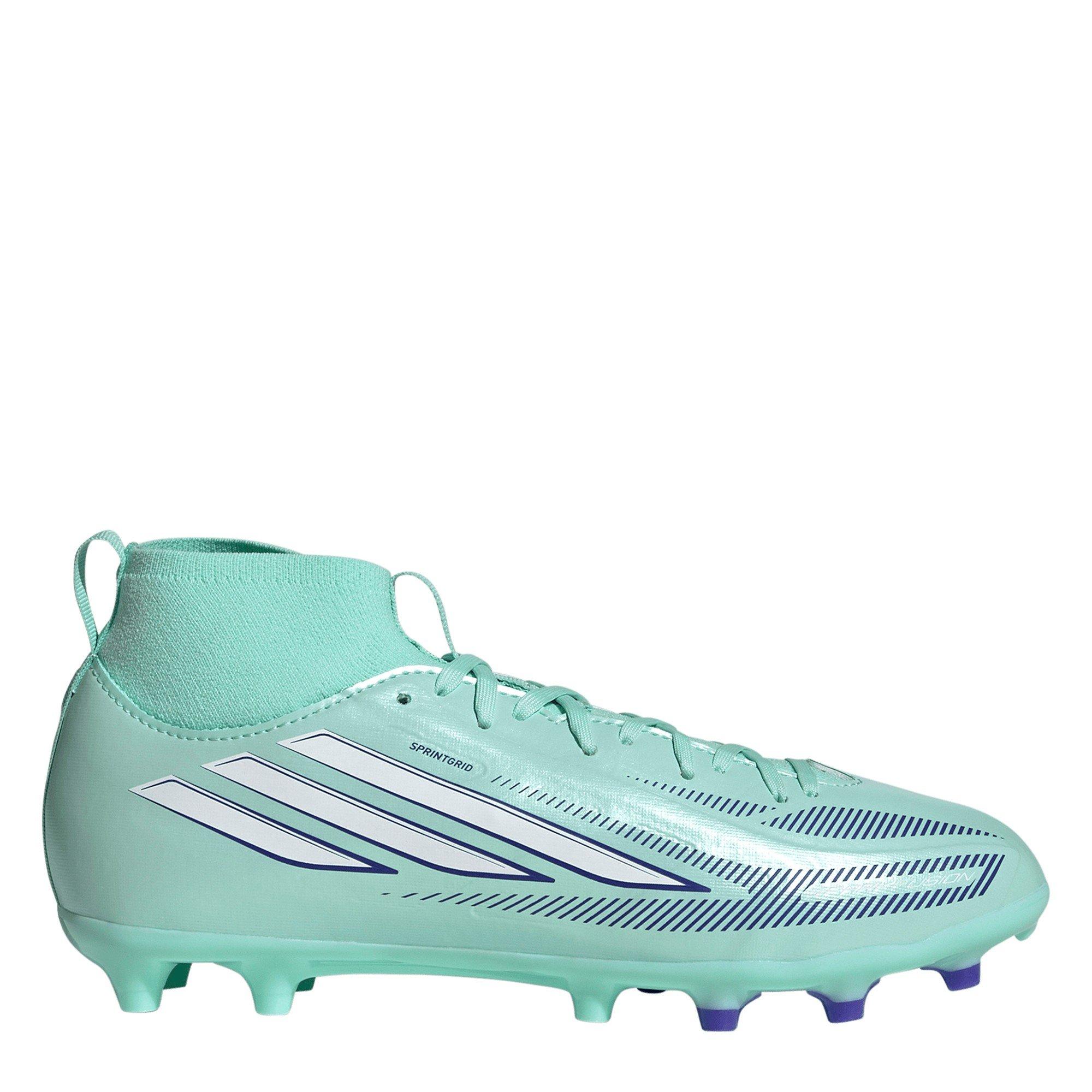 adidas Kids' F50 Sparkfusion League Mid-Cut Firm-Ground Football Boots