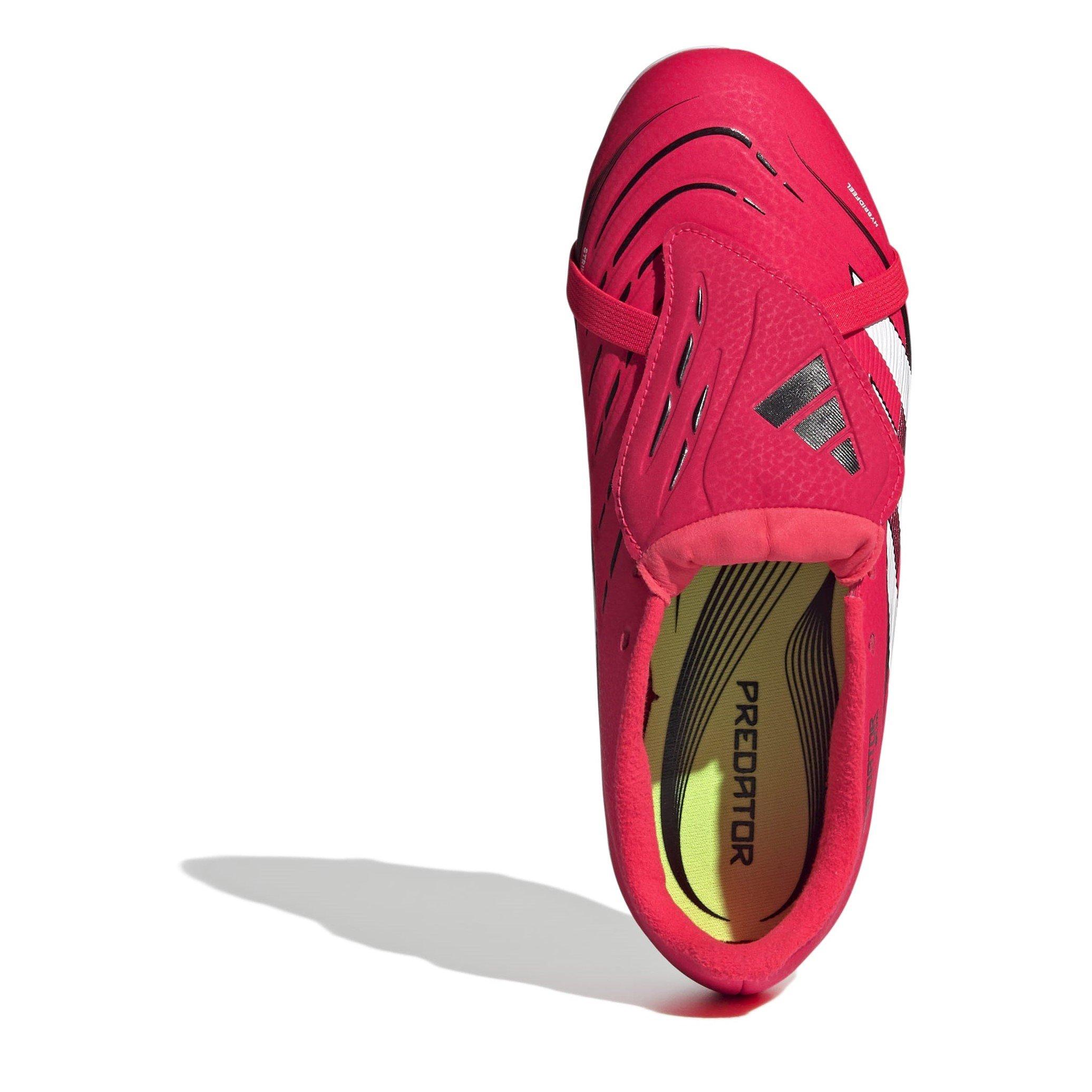 Rosso/Bianco - adidas - Predator League Fold-Over Tongue Childrens Firm Ground Football Boots - 5