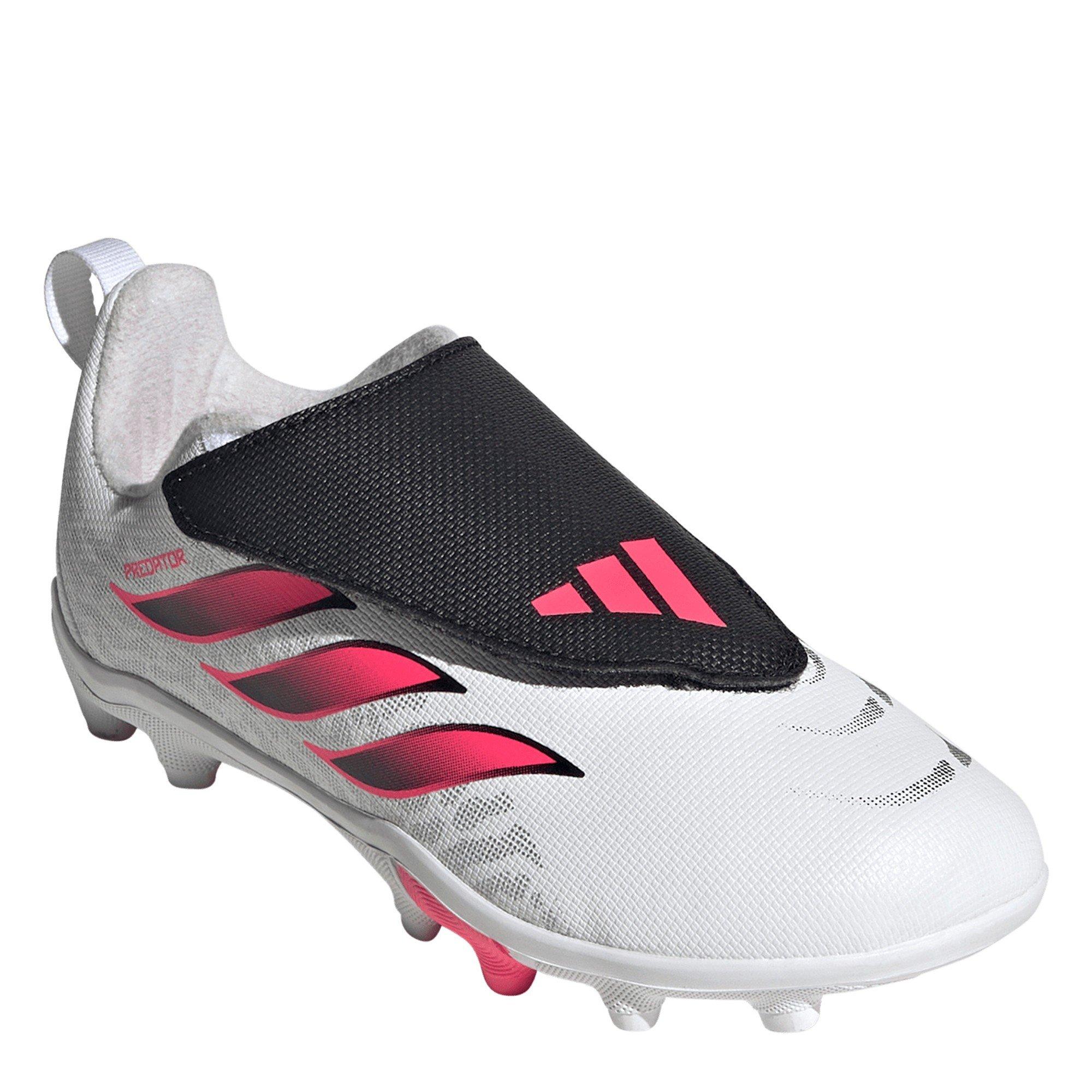 Bianco/Corallo - adidas - Kids' Predator Firm Ground Football Boot - 3