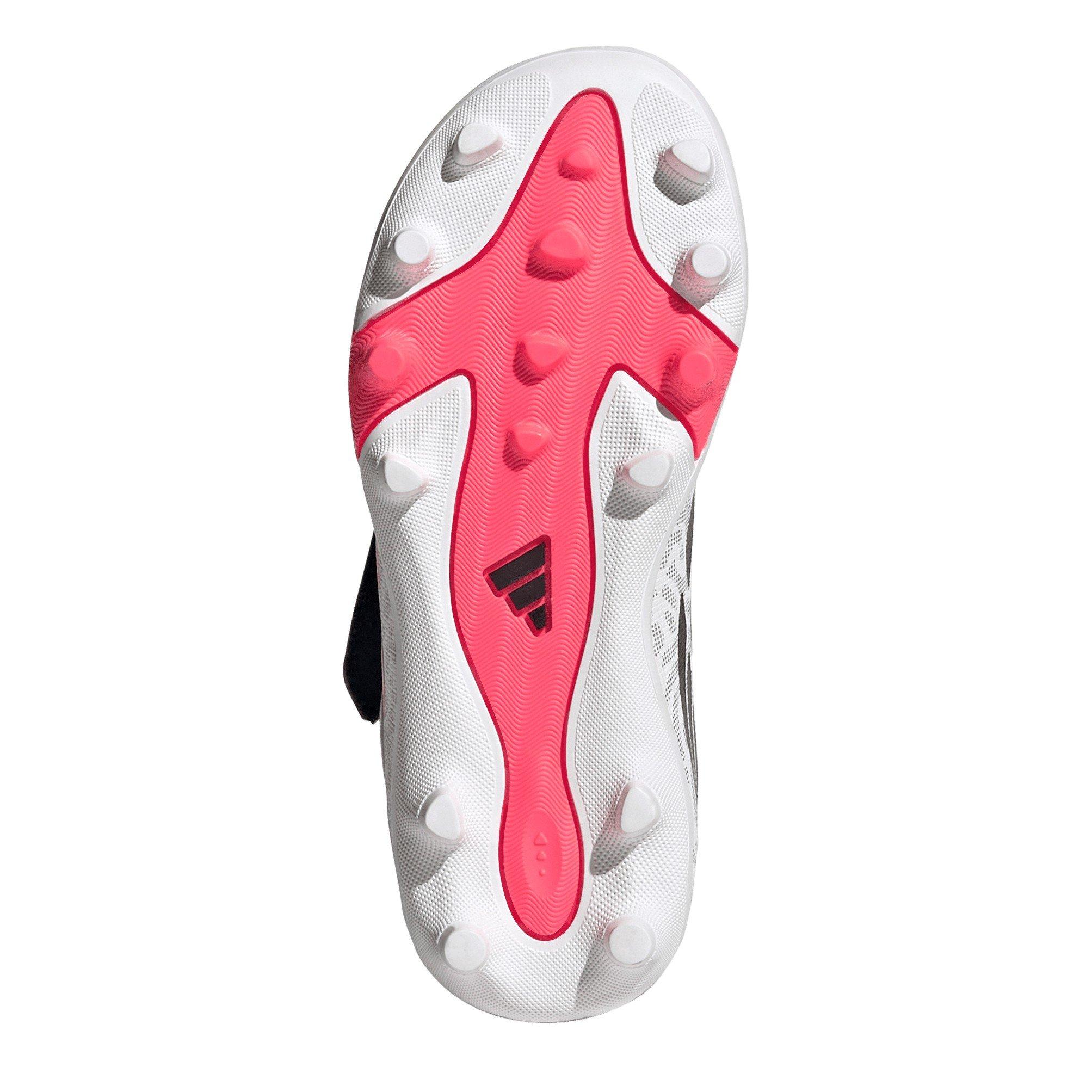 Bianco/Corallo - adidas - Kids' Predator Firm Ground Football Boot - 6