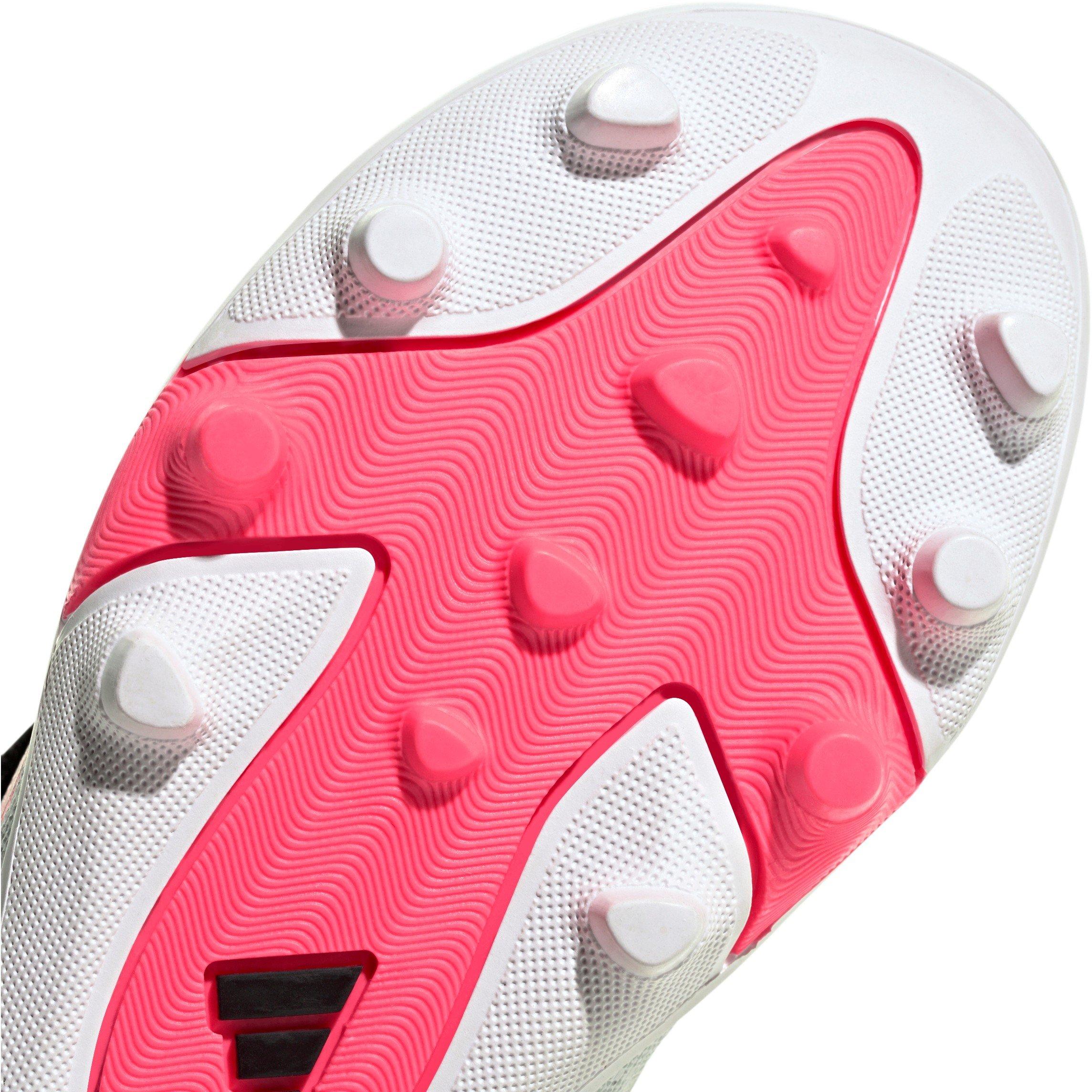 Bianco/Corallo - adidas - Kids' Predator Firm Ground Football Boot - 8