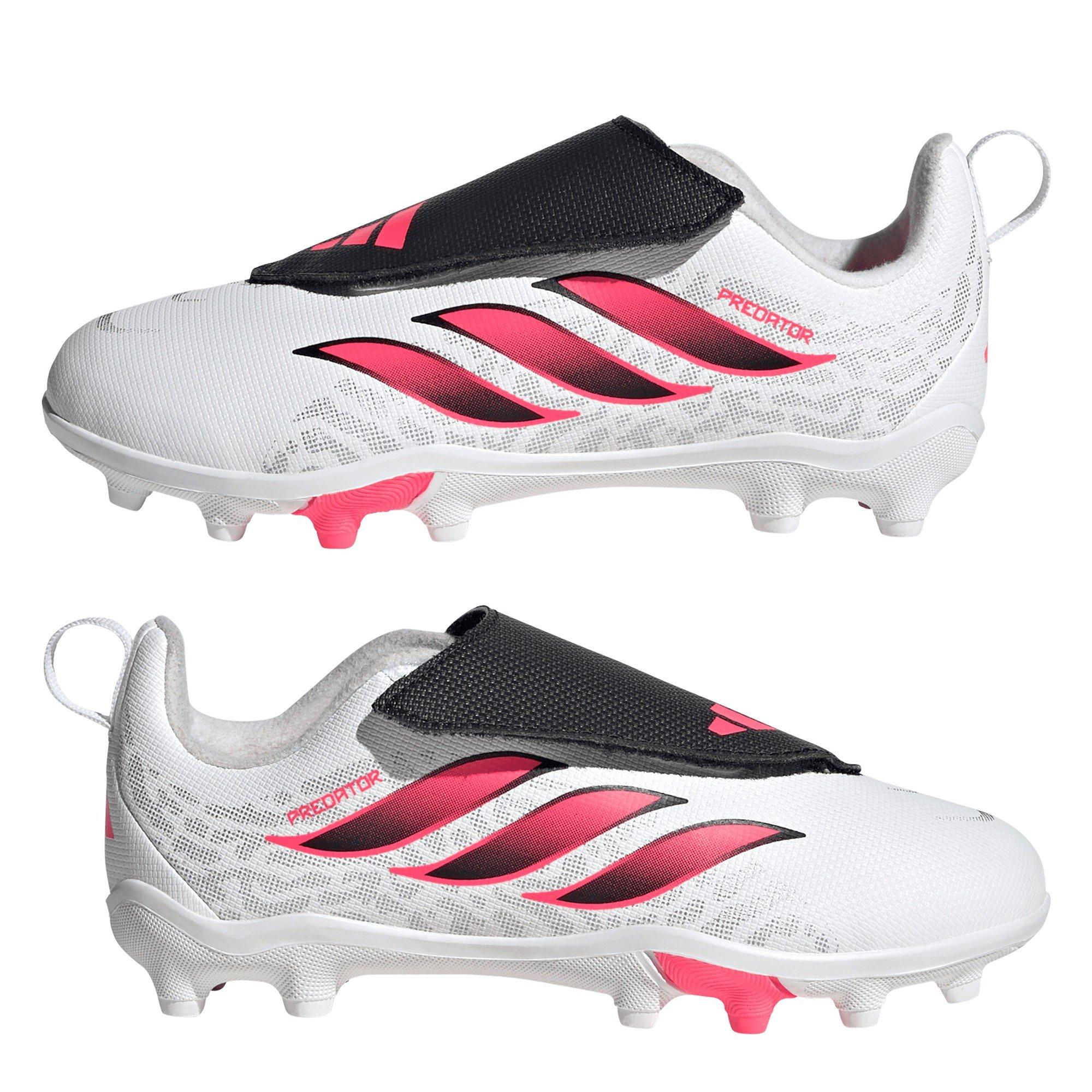 Bianco/Corallo - adidas - Kids' Predator Firm Ground Football Boot - 9