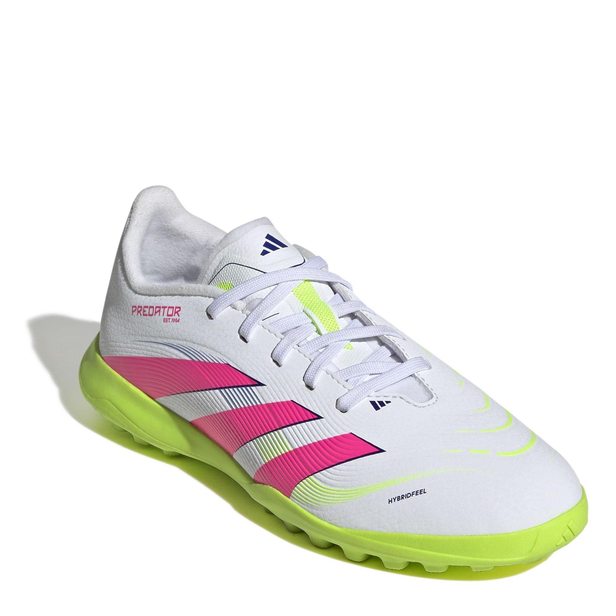 Blanc/Rose - adidas - Predator Childrens Astro Turf Football Boots - 3
