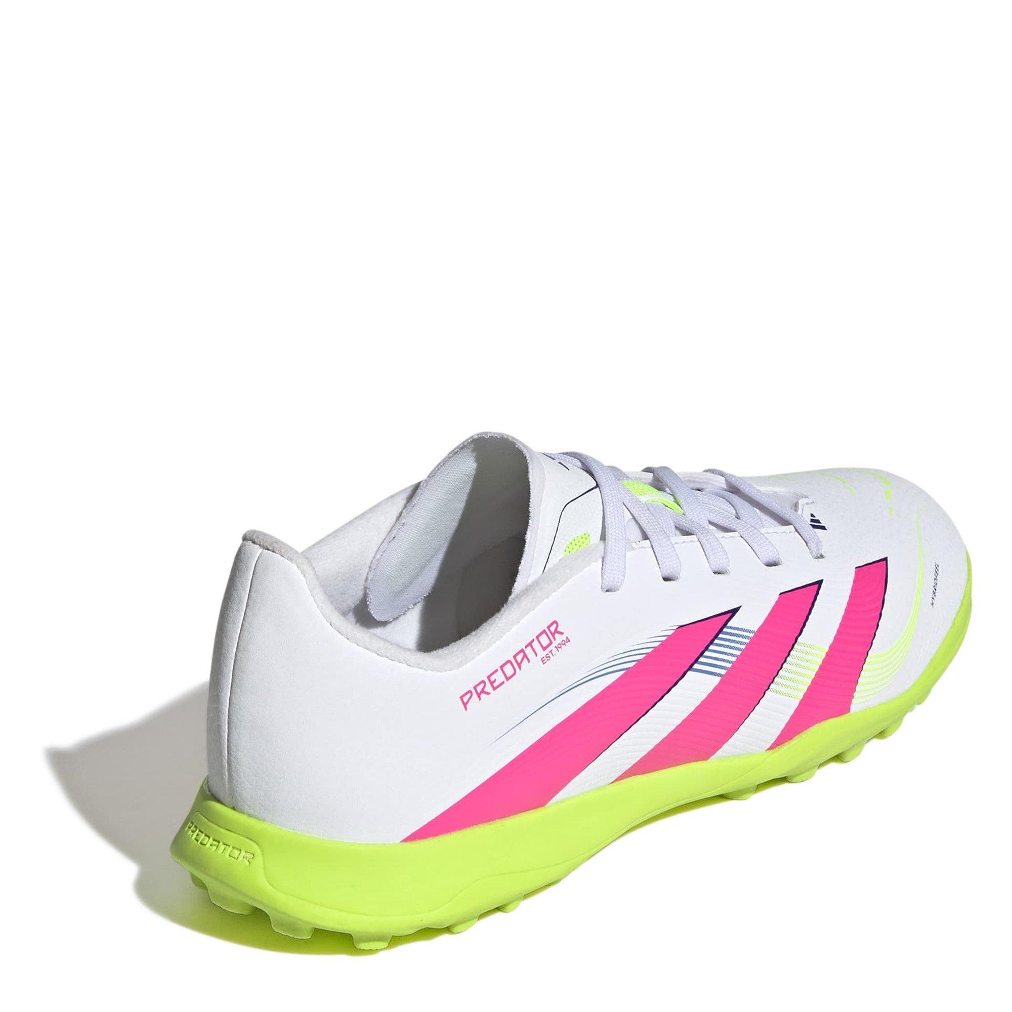 Blanc/Rose - adidas - Predator Childrens Astro Turf Football Boots - 4