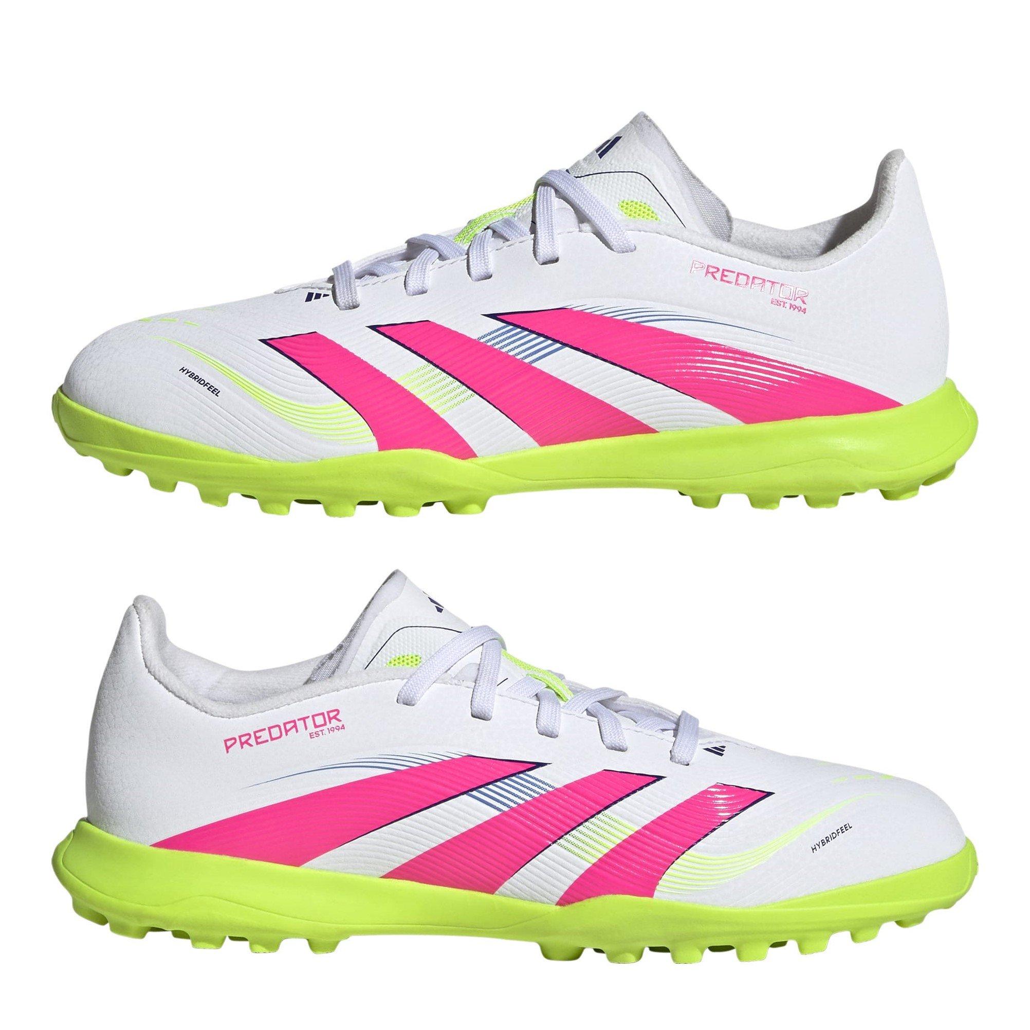 Blanc/Rose - adidas - Predator Childrens Astro Turf Football Boots - 9