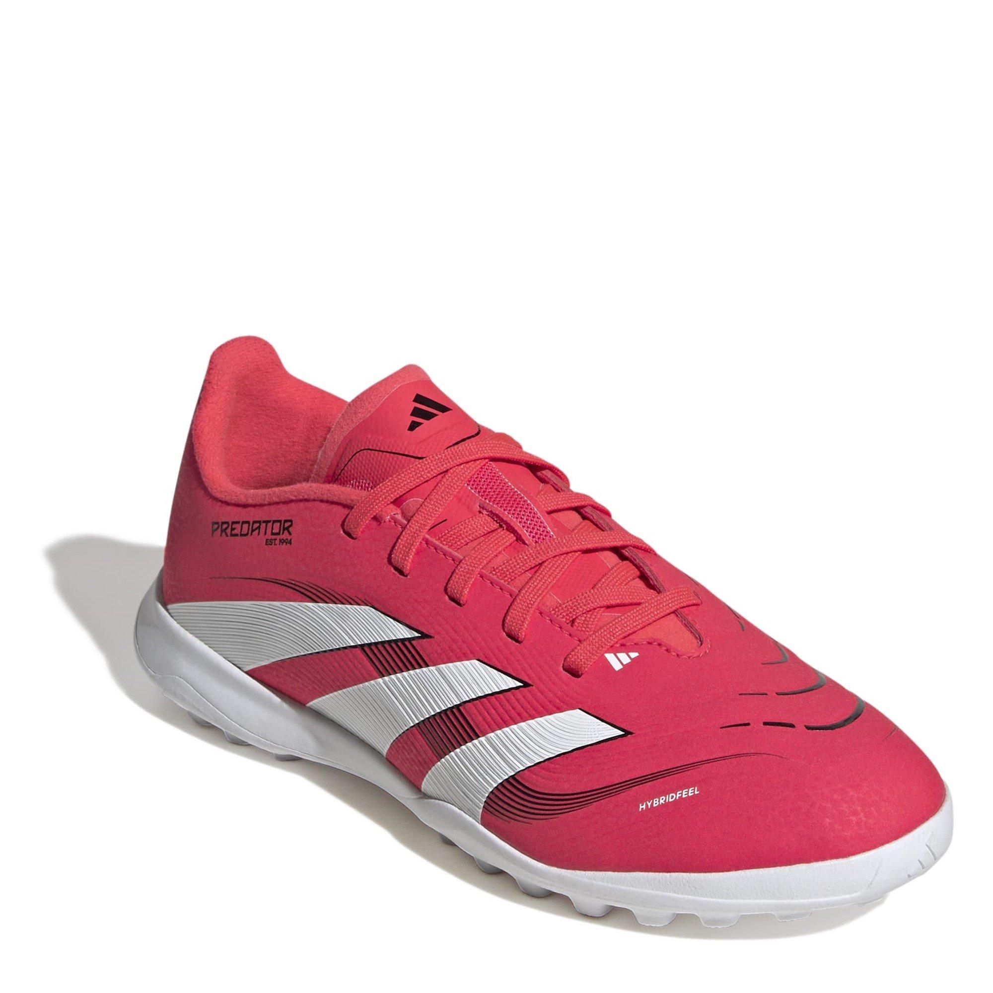Red/White - adidas - Predator Childrens Astro Turf Football Boots - 3