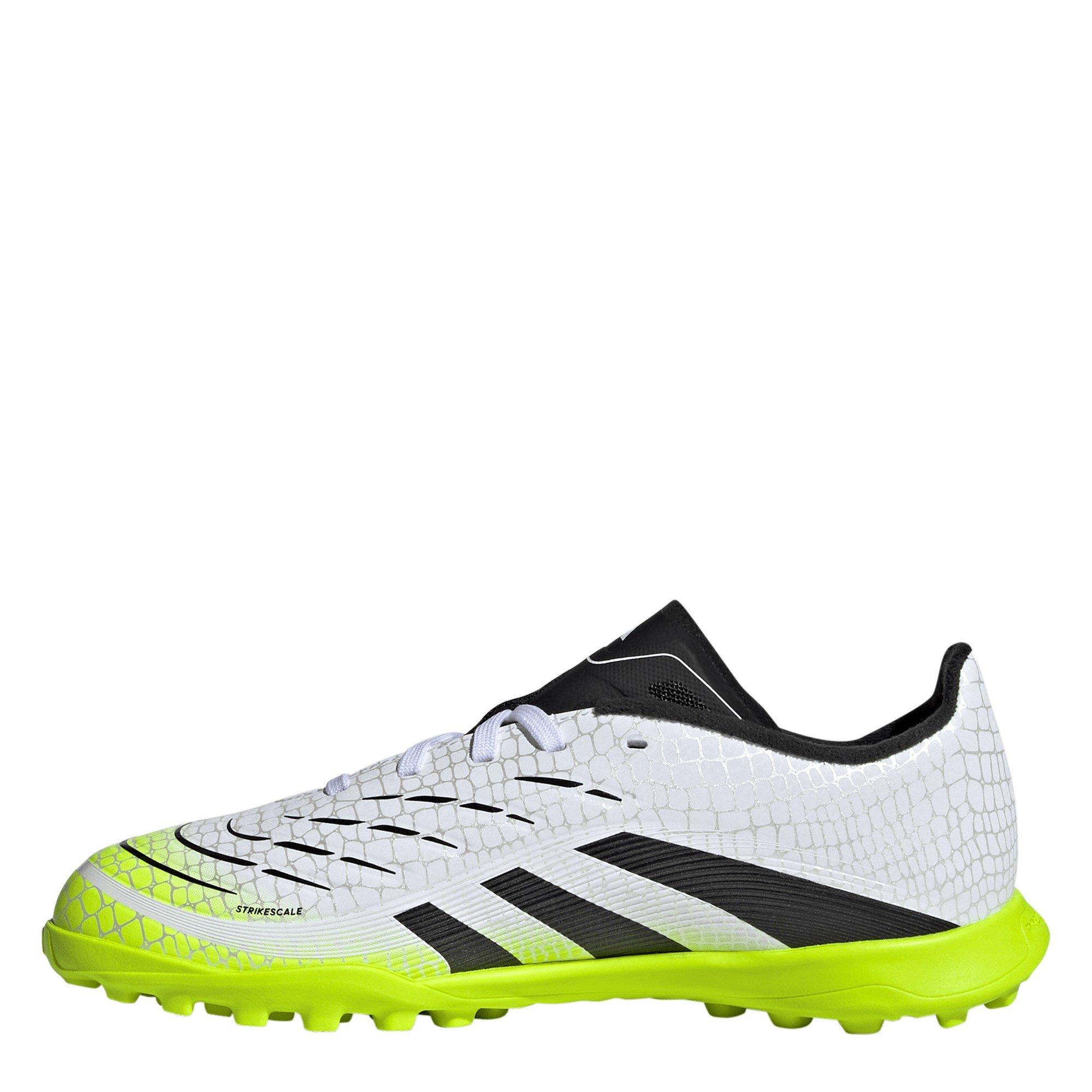 White/Blk/Lemon - adidas - Predator Childrens Astro Turf Football Boots - 2