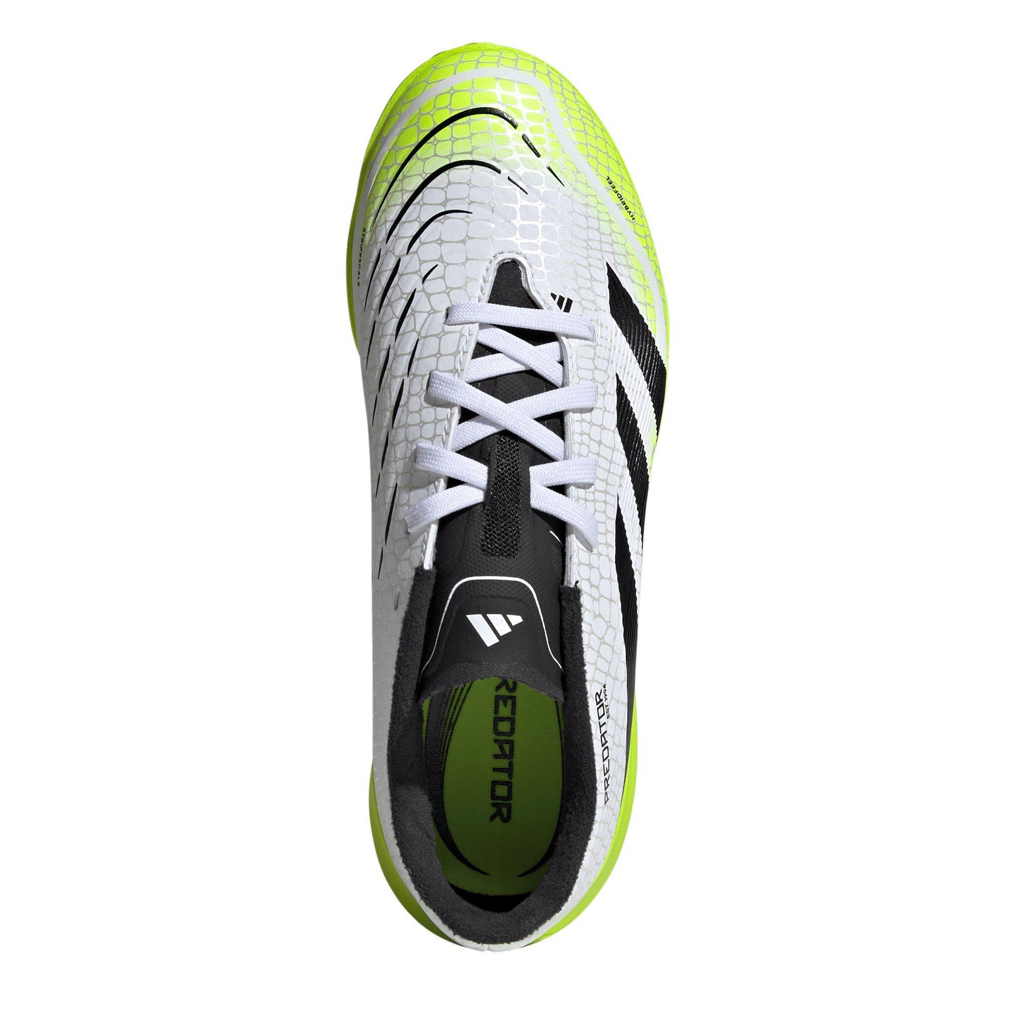 White/Blk/Lemon - adidas - Predator Childrens Astro Turf Football Boots - 5