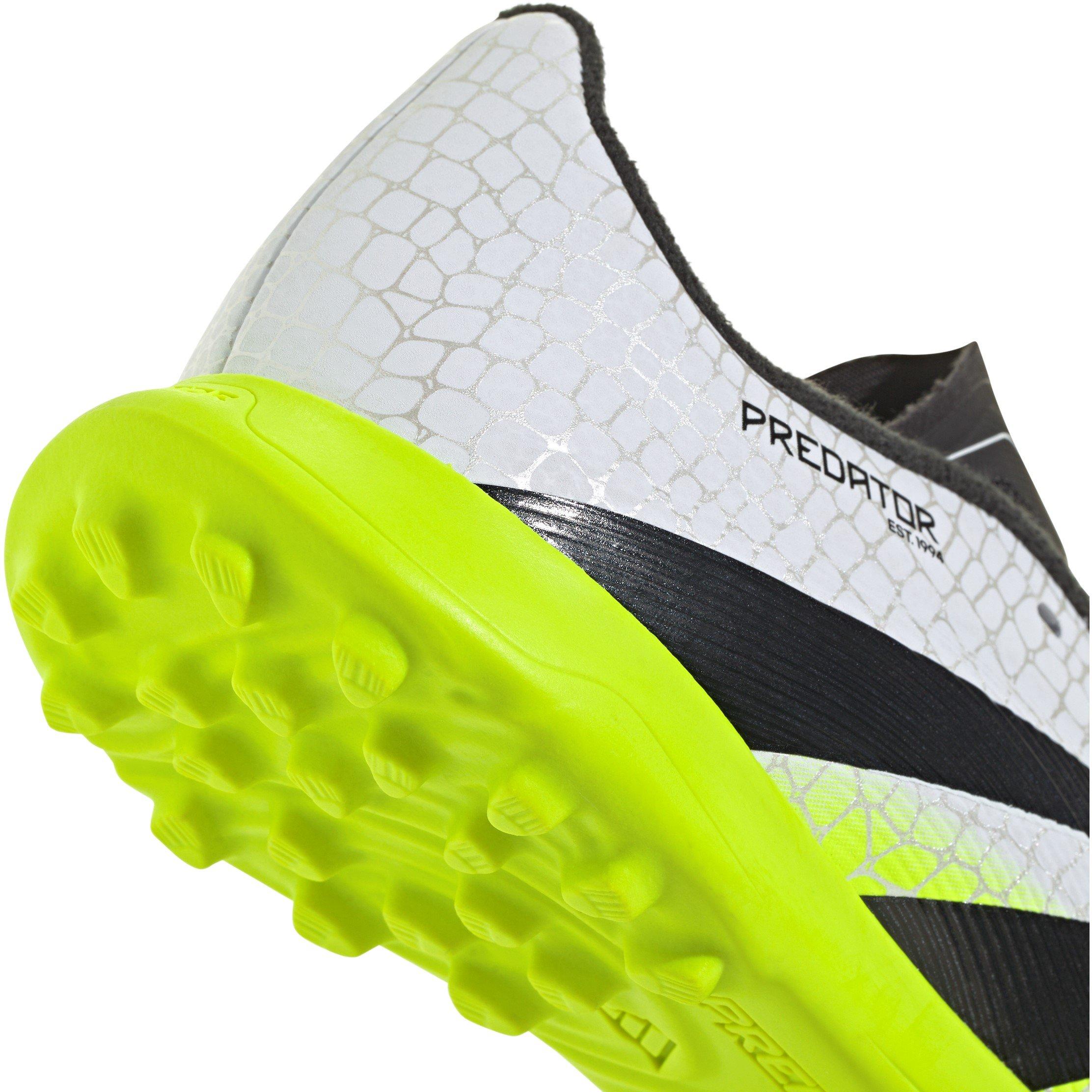 White/Blk/Lemon - adidas - Predator Childrens Astro Turf Football Boots - 7