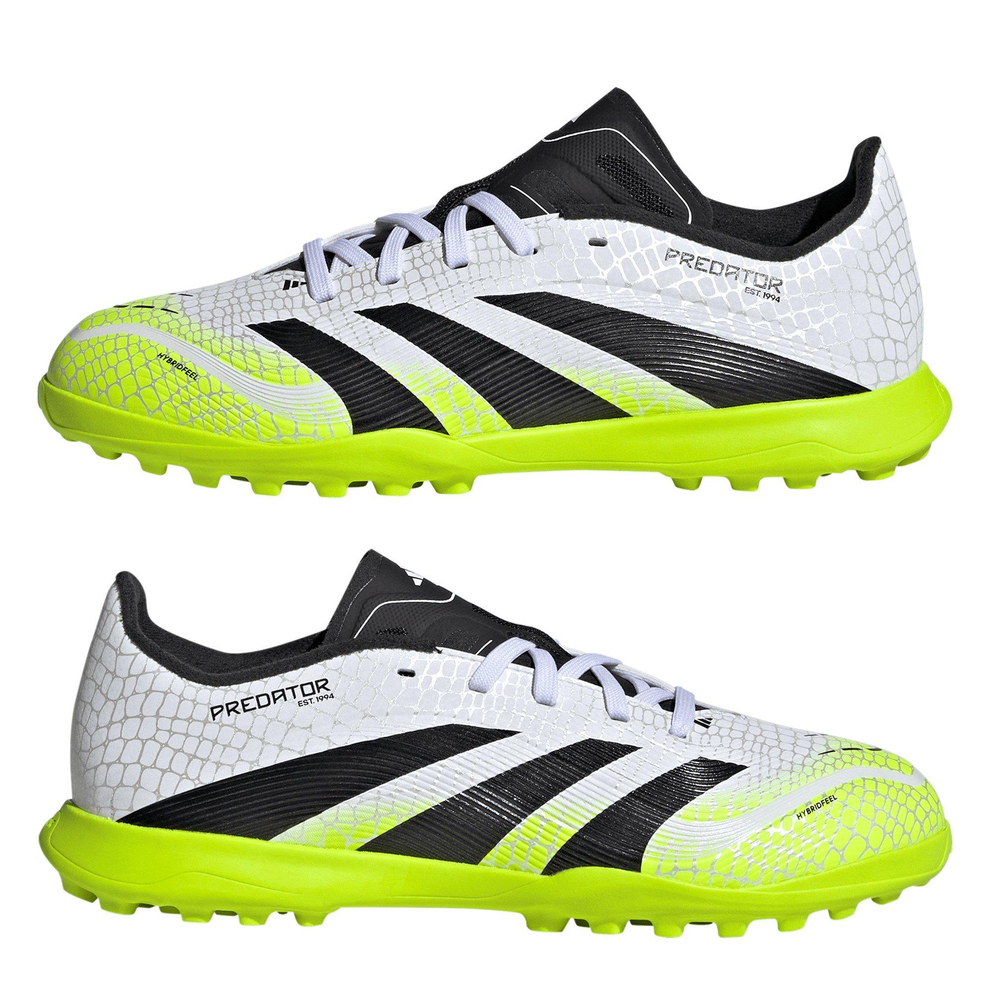 White/Blk/Lemon - adidas - Predator Childrens Astro Turf Football Boots - 9