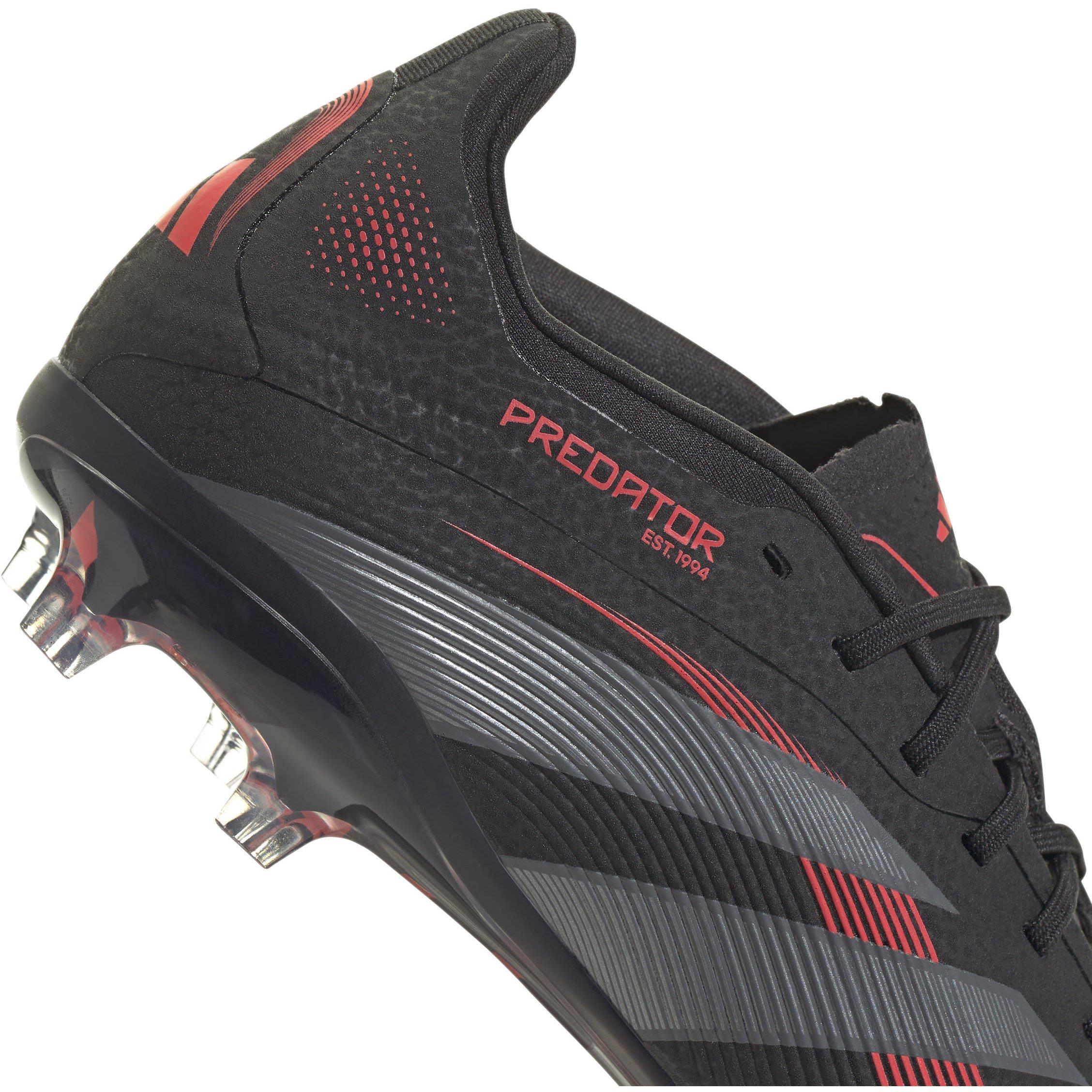 Black/Grey - adidas - Predator Elite Childrens Firm Ground Football Boots - 7