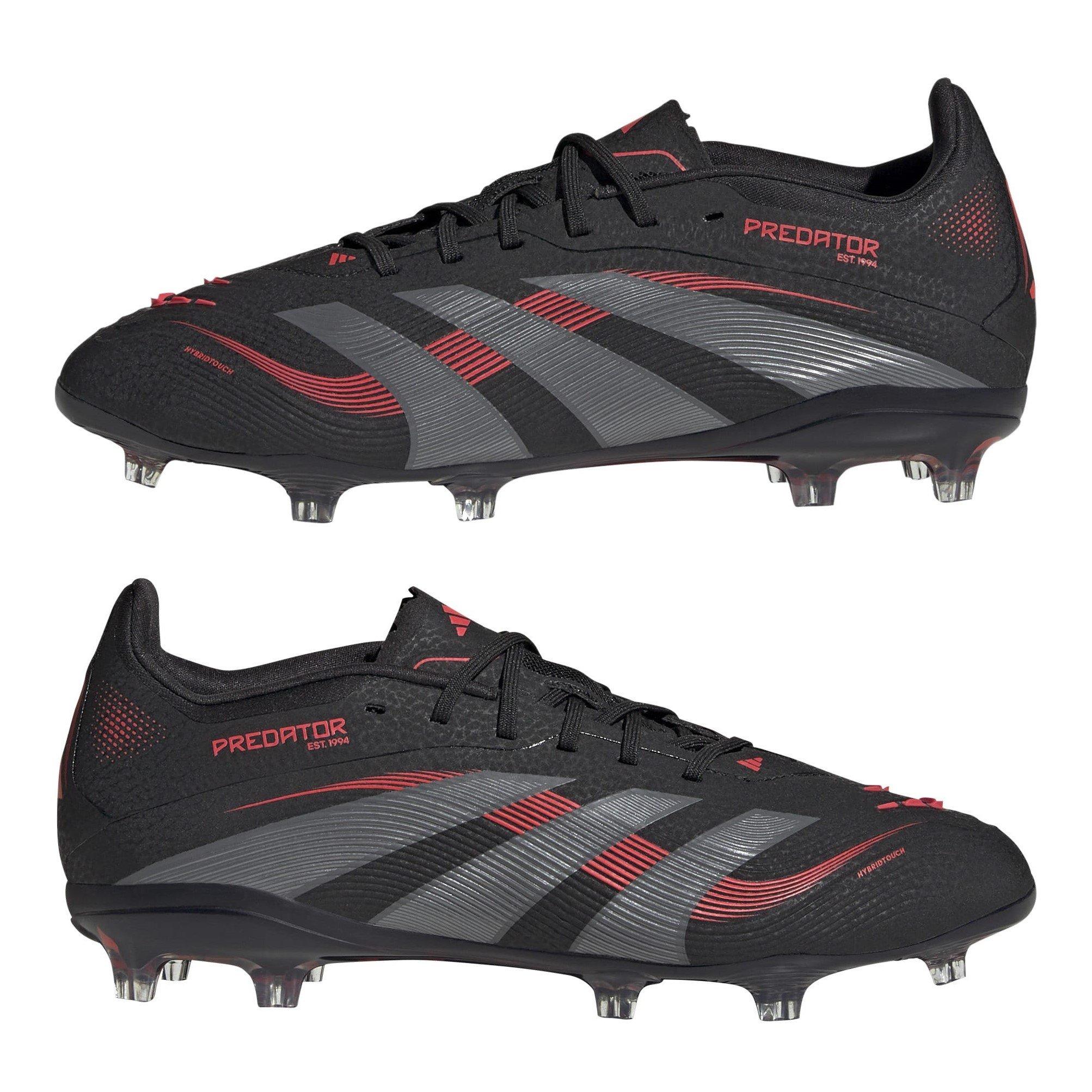 Black/Grey - adidas - Predator Elite Childrens Firm Ground Football Boots - 9