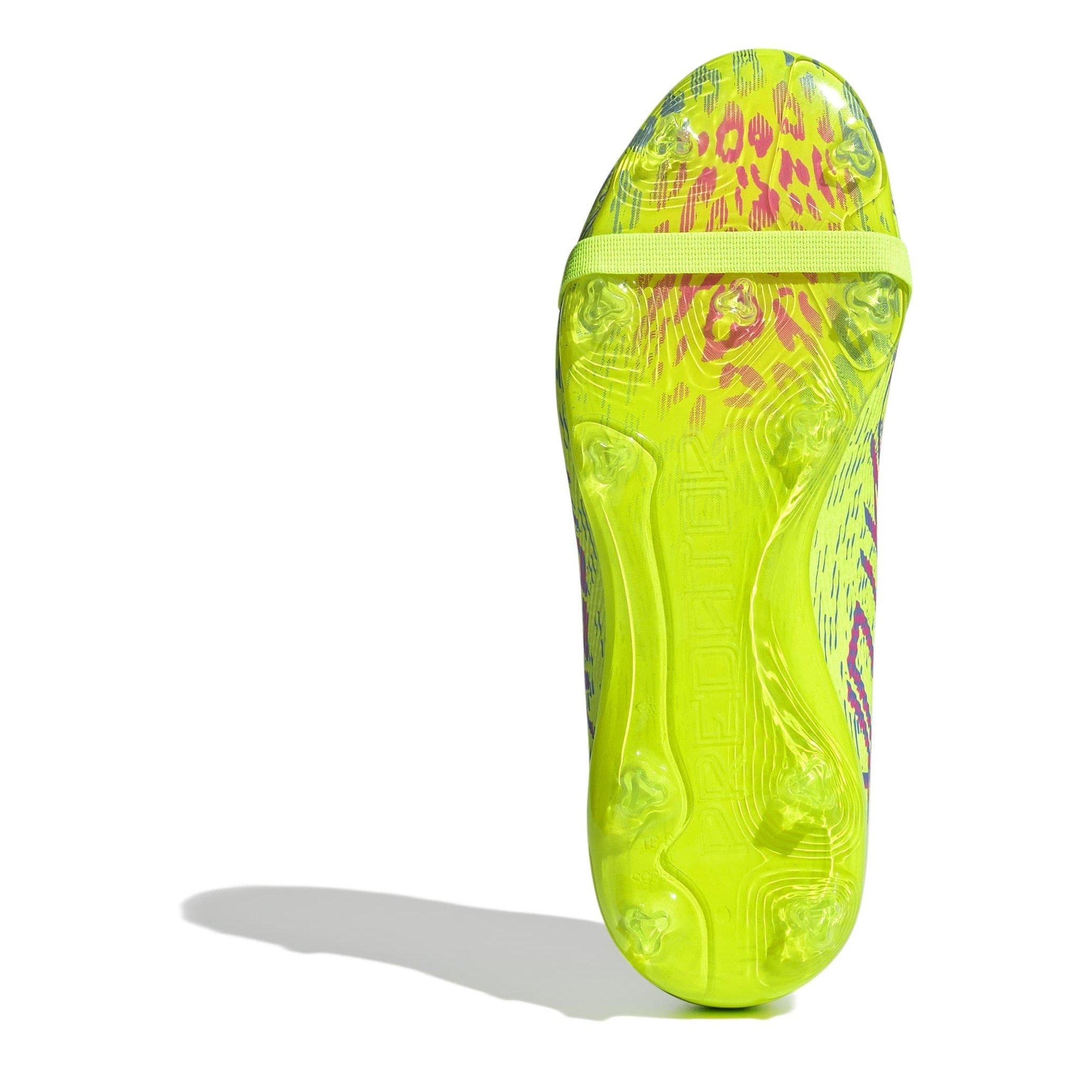 Yellow/Pink - adidas - Predator Elite Fold-Over Tongue Childrens Firm Ground Football Boots - 6