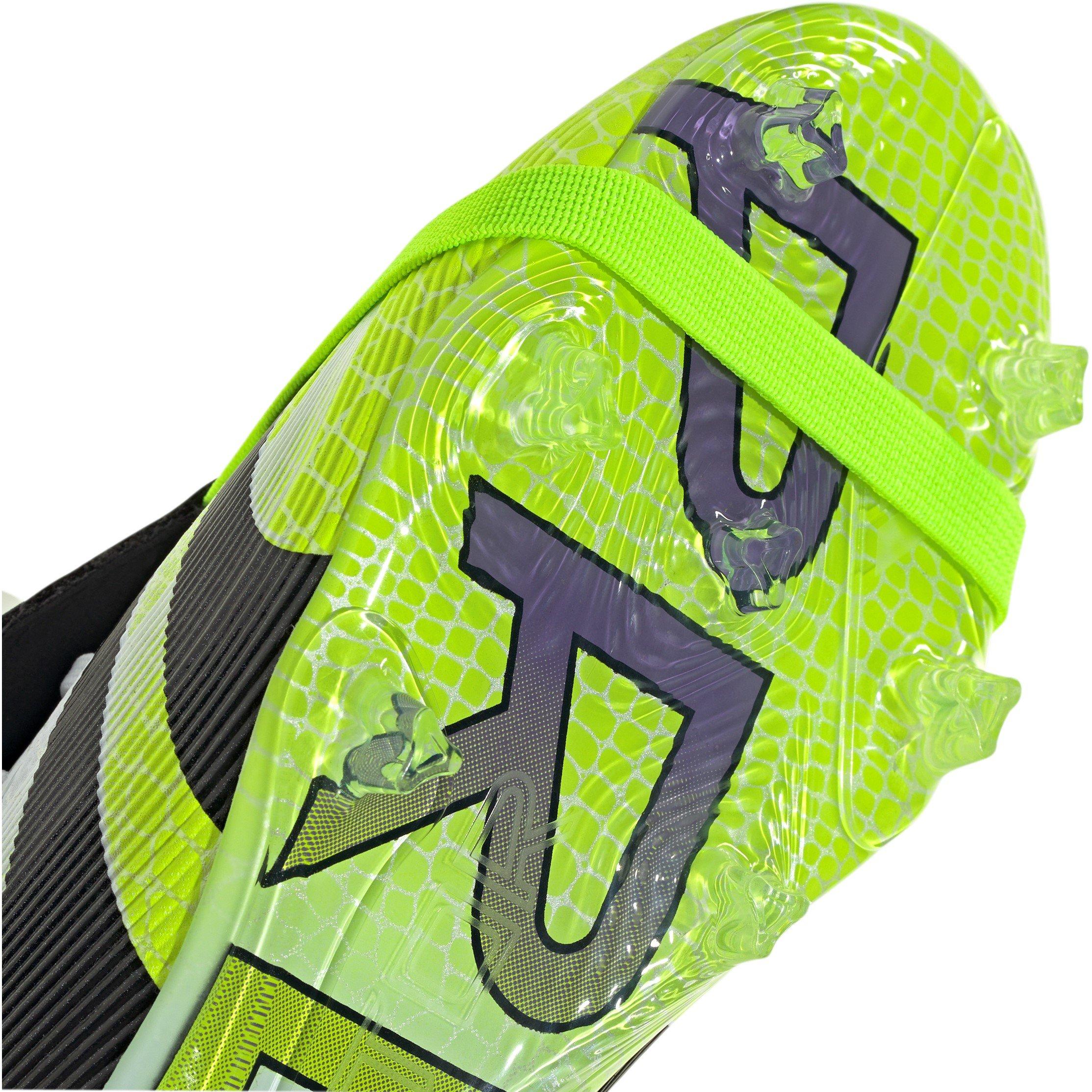 White/Blk/Lemon - adidas - Predator Elite Fold-Over Tongue Childrens Firm Ground Football Boots - 7