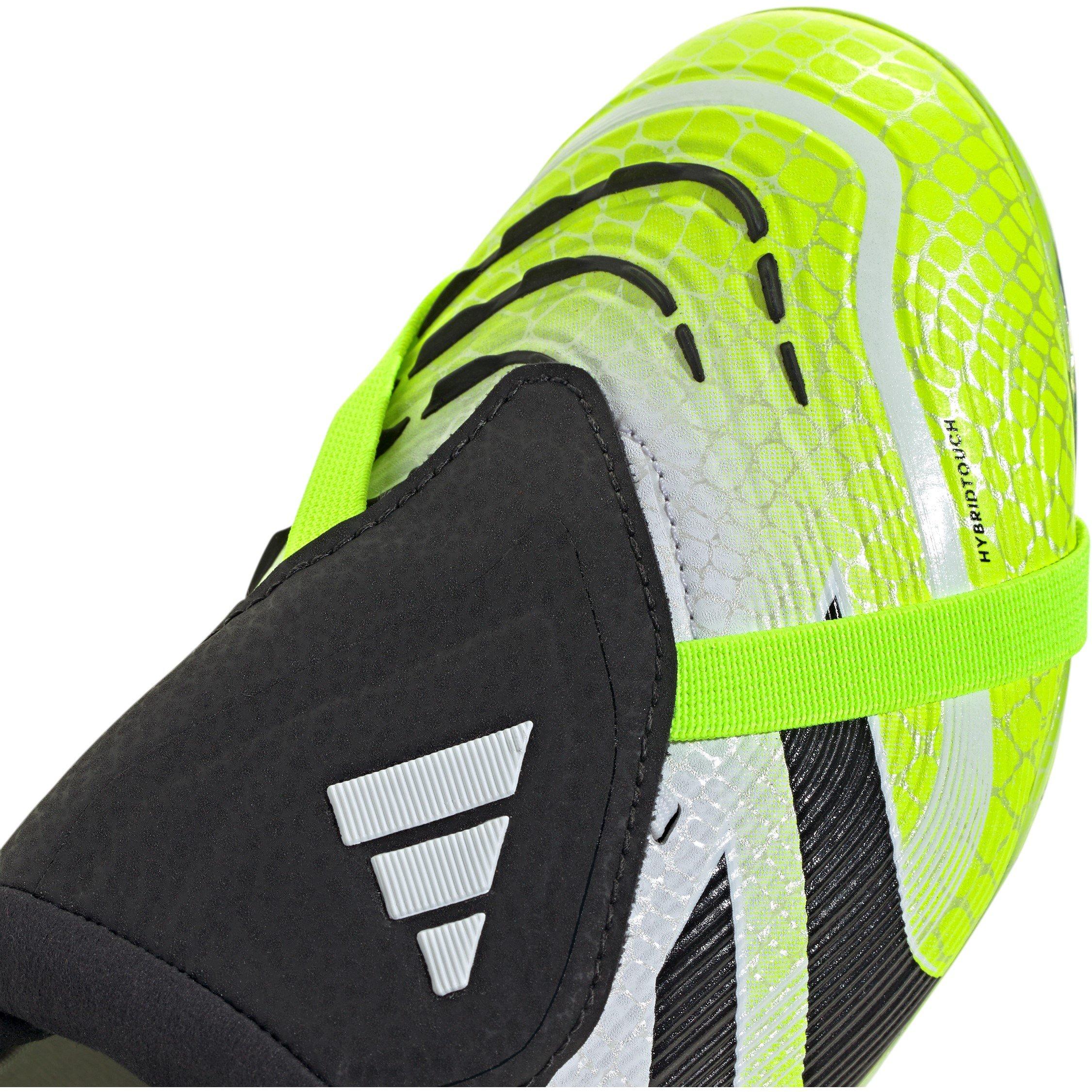 White/Blk/Lemon - adidas - Predator Elite Fold-Over Tongue Childrens Firm Ground Football Boots - 8