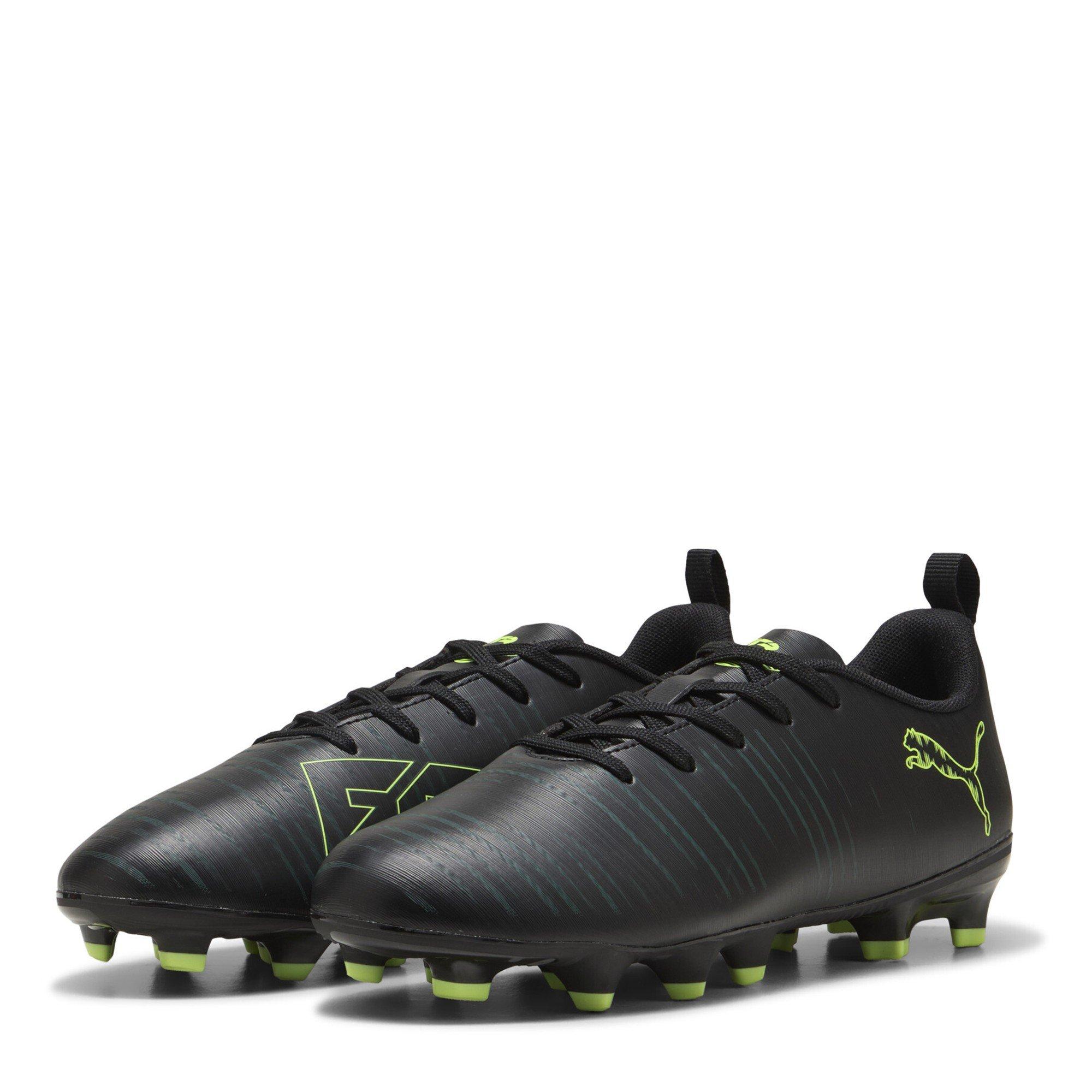 Blk-FL-GrnTrrn - Puma - Unisex Kids' Future 8 Play Firm Ground Football Boots - 1