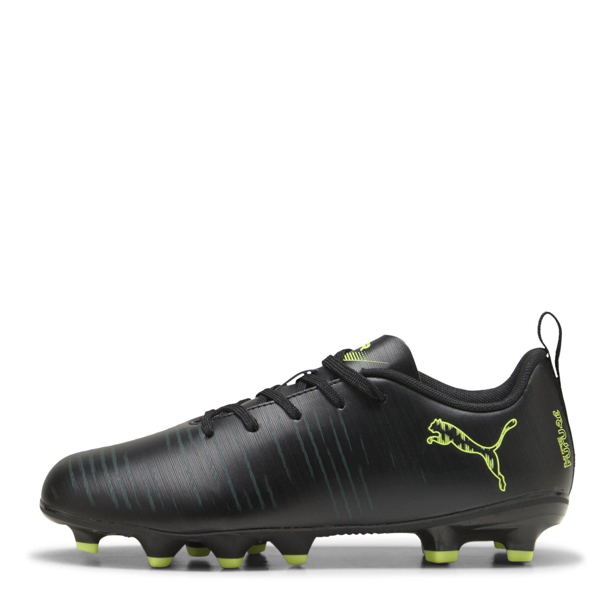Blk-FL-GrnTrrn - Puma - Unisex Kids' Future 8 Play Firm Ground Football Boots - 2