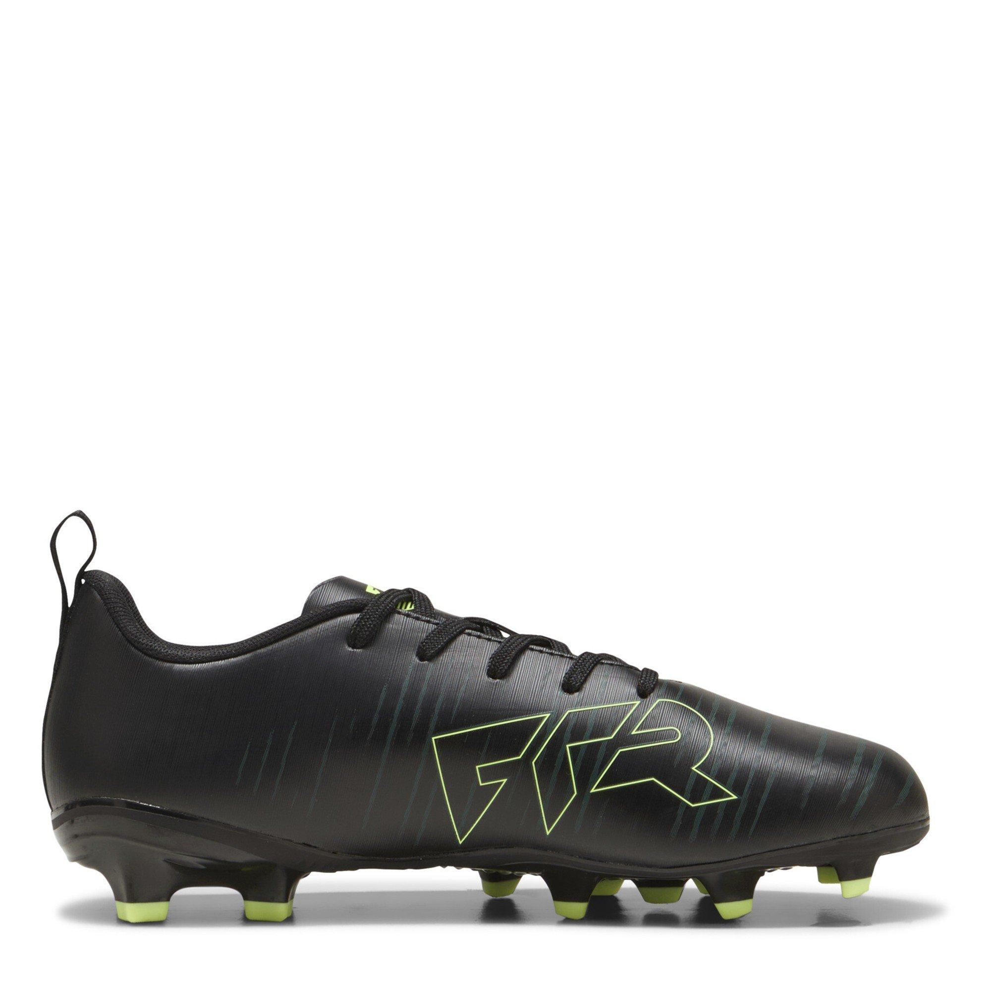 Blk-FL-GrnTrrn - Puma - Unisex Kids' Future 8 Play Firm Ground Football Boots - 4