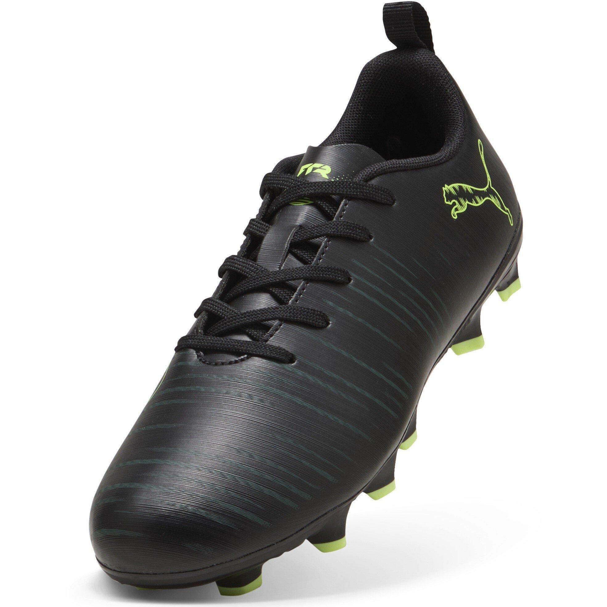 Blk-FL-GrnTrrn - Puma - Unisex Kids' Future 8 Play Firm Ground Football Boots - 6