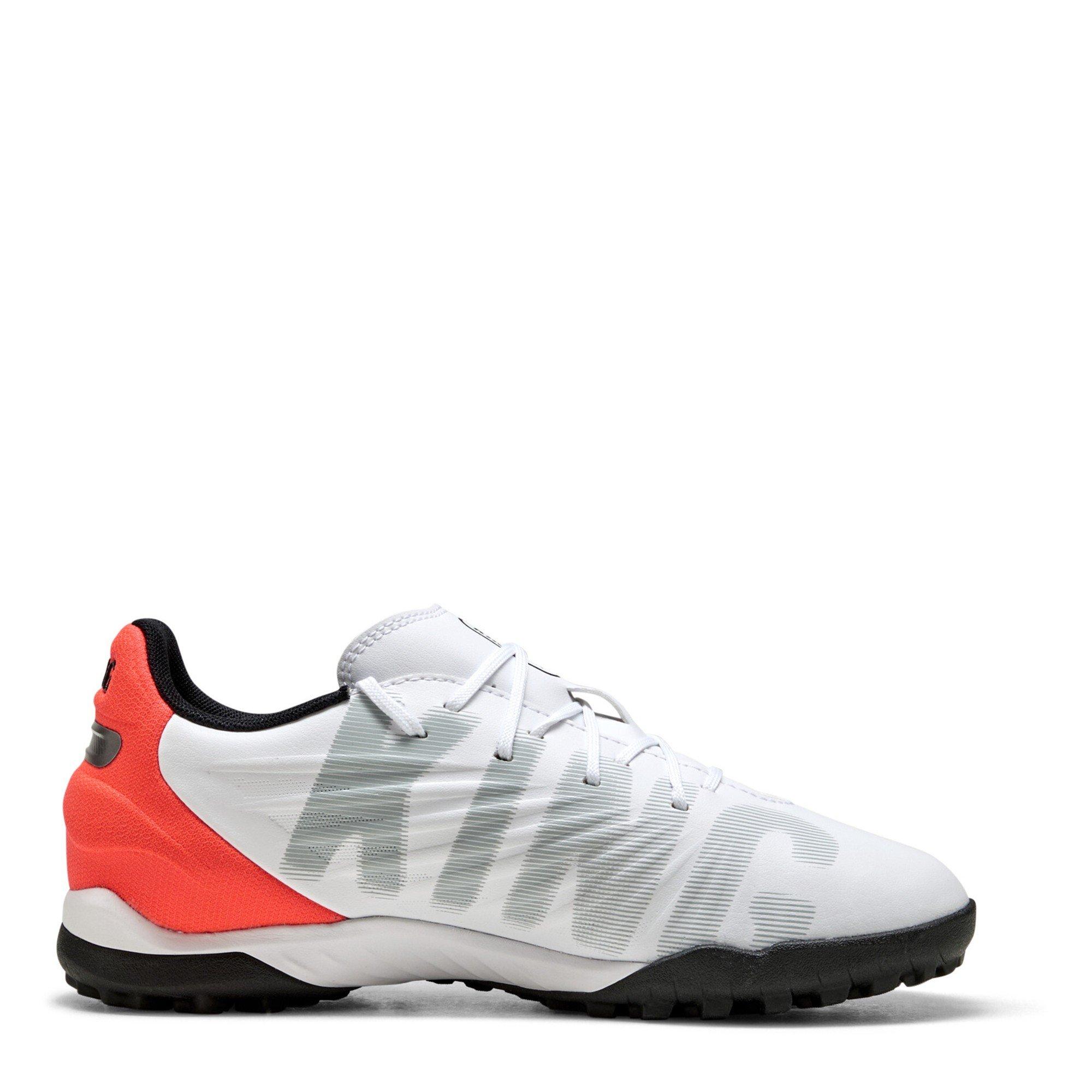 White-Glowing - Puma - Unisex Kids' King Match Astro Turf Football Boots - 4
