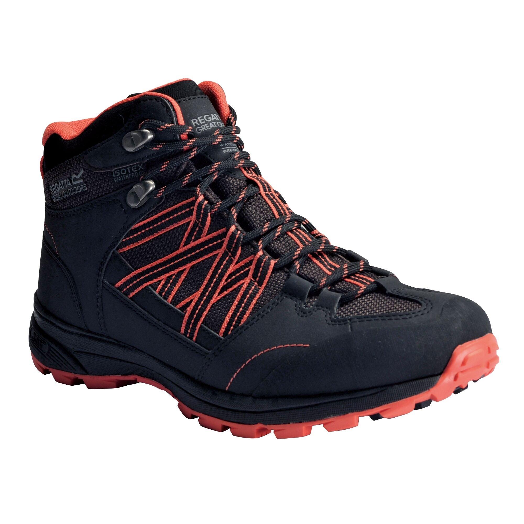 Blk/Neopeach - Regatta - Lady Samaris Mid II Waterproof & Breathable Walkin