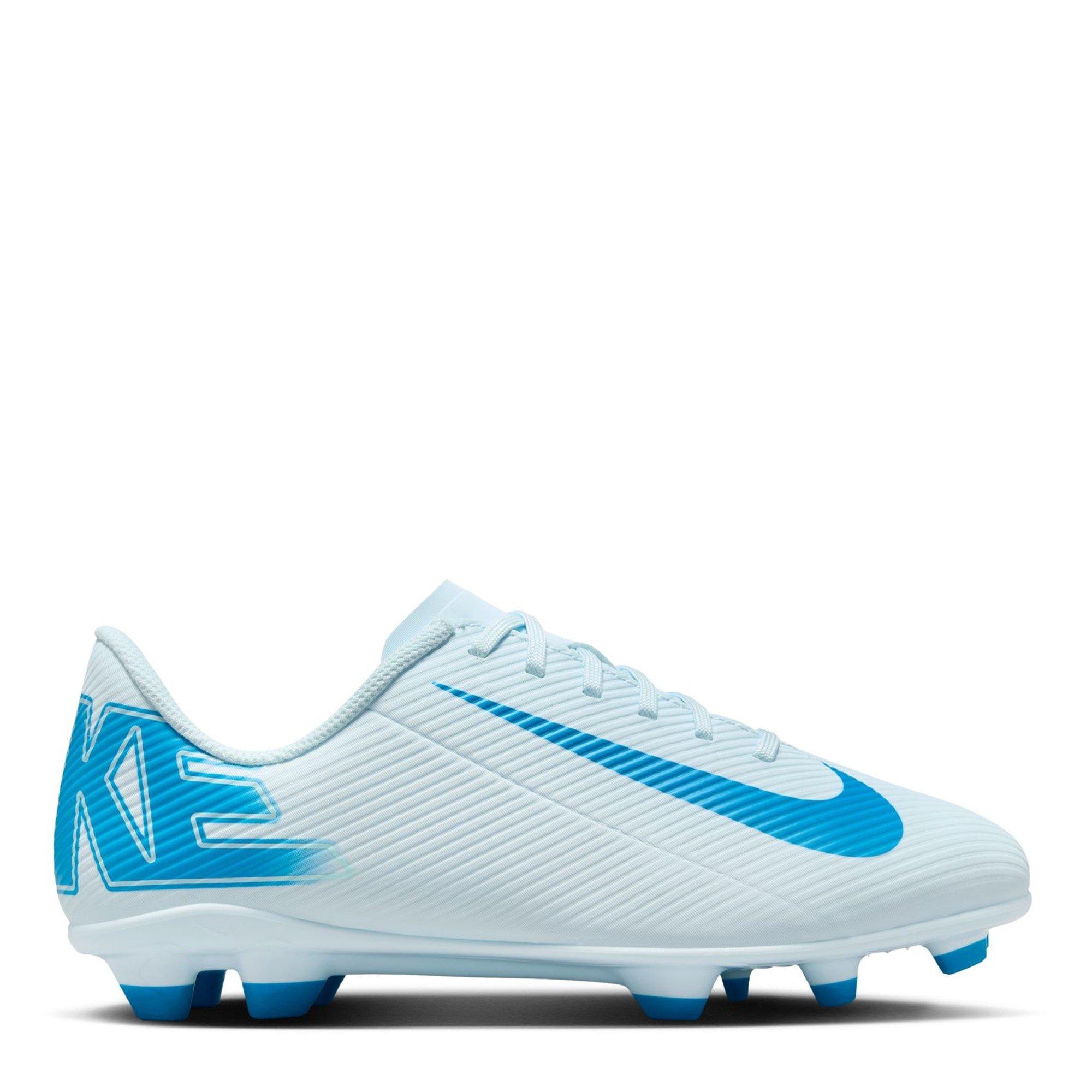 Glacier Blu/Blu - Nike - Mercurial Vapor 16 Club Junior Firm Ground Football Boots - 1