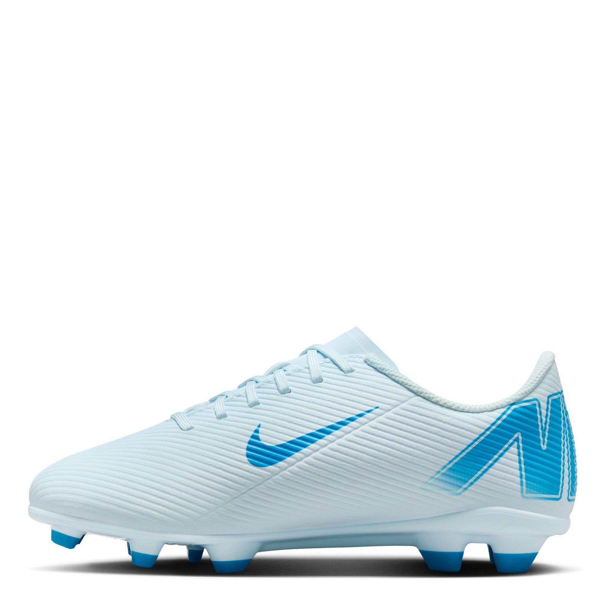 Nike vapor cleats white and blue best sale