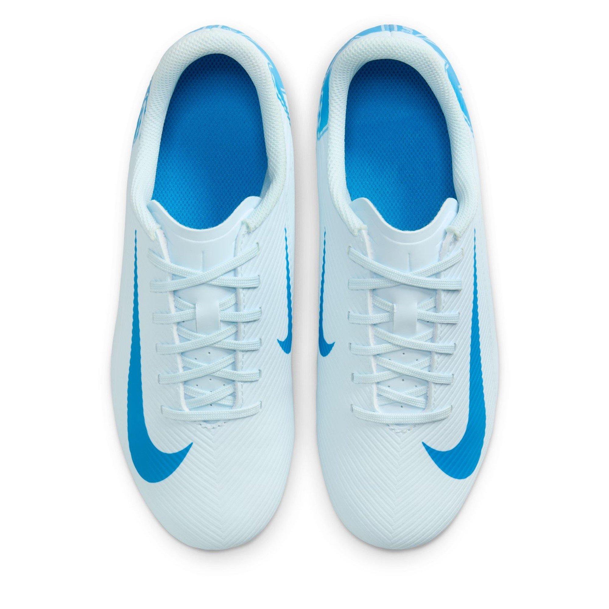 Glacier Blu/Blu - Nike - Mercurial Vapor 16 Club Junior Firm Ground Football Boots - 6