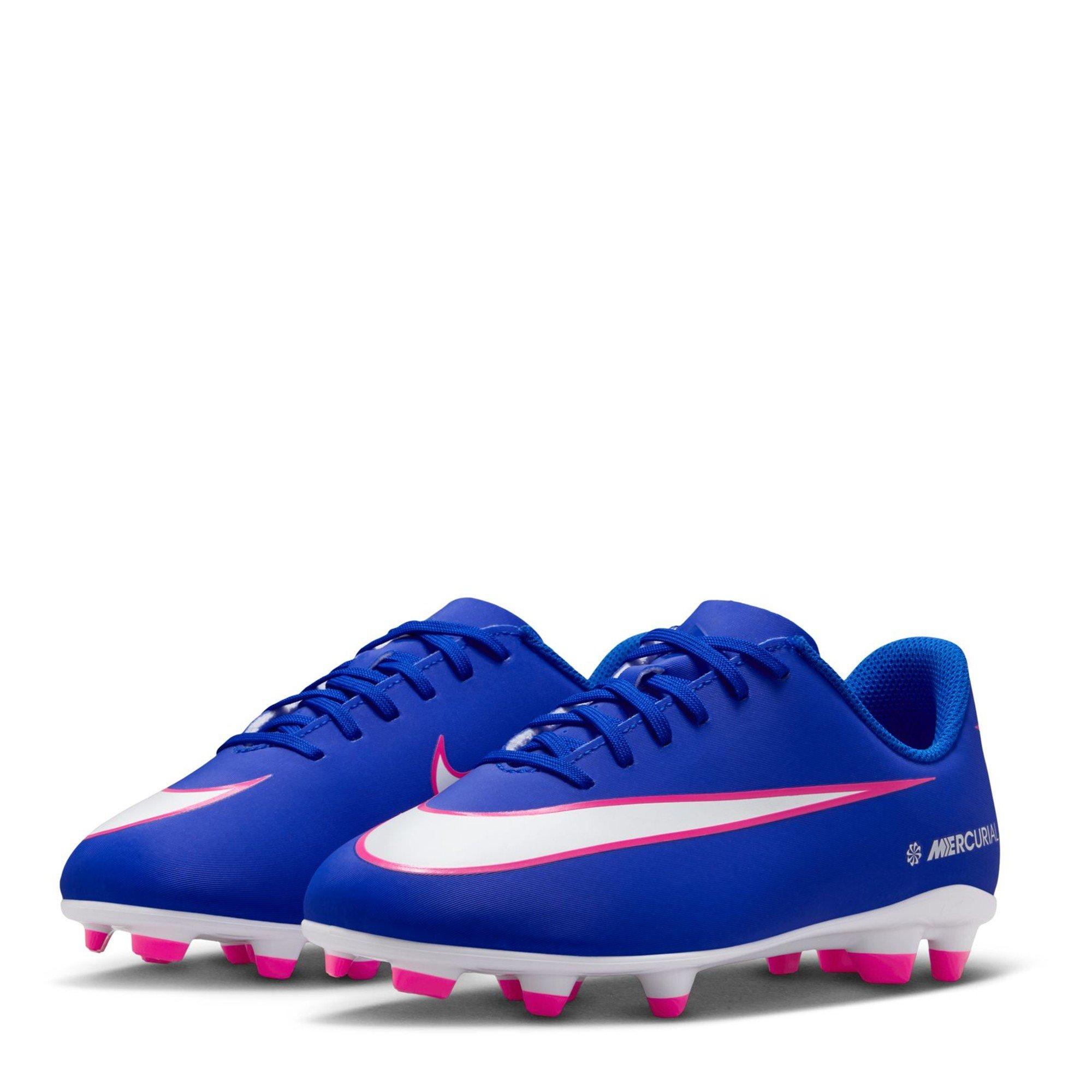 Racer Blue/Wht - Nike - Mercurial Vapor 16 Club Junior FG Boots - 4