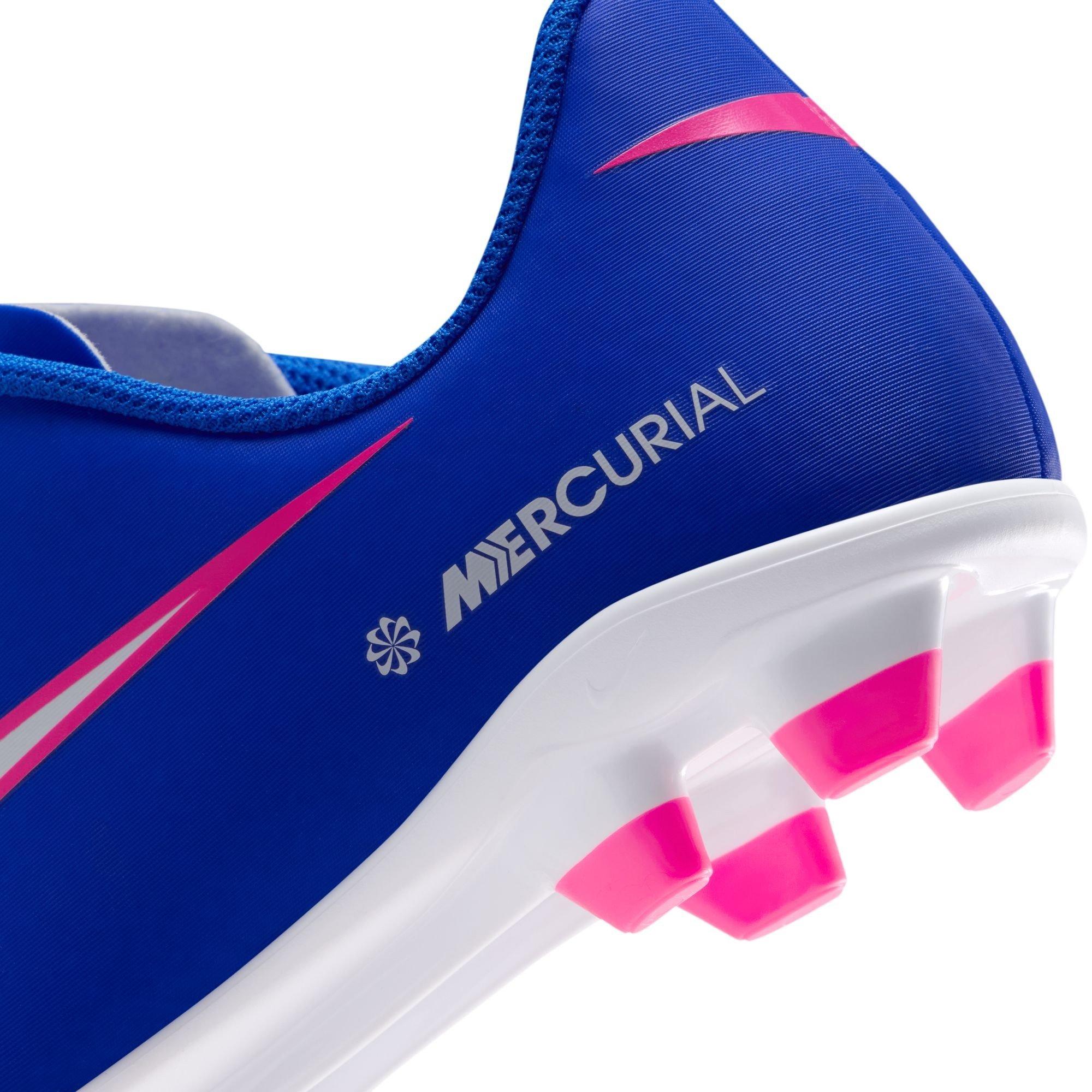 Racer Blue/Wht - Nike - Mercurial Vapor 16 Club Junior FG Boots - 8