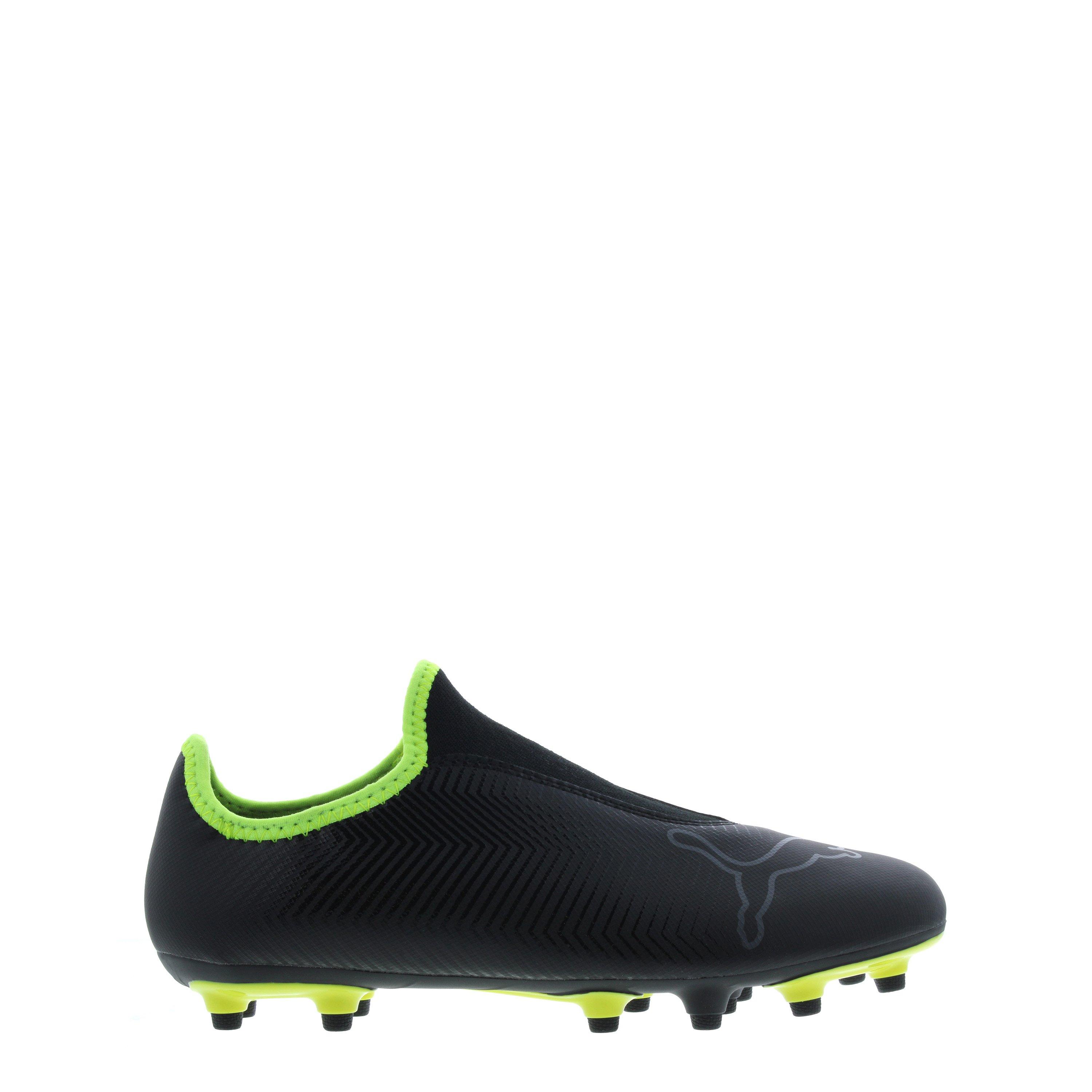 Noir/JauneFluo - Puma - Finesse Laceless FG Football Boots Childrens - 1