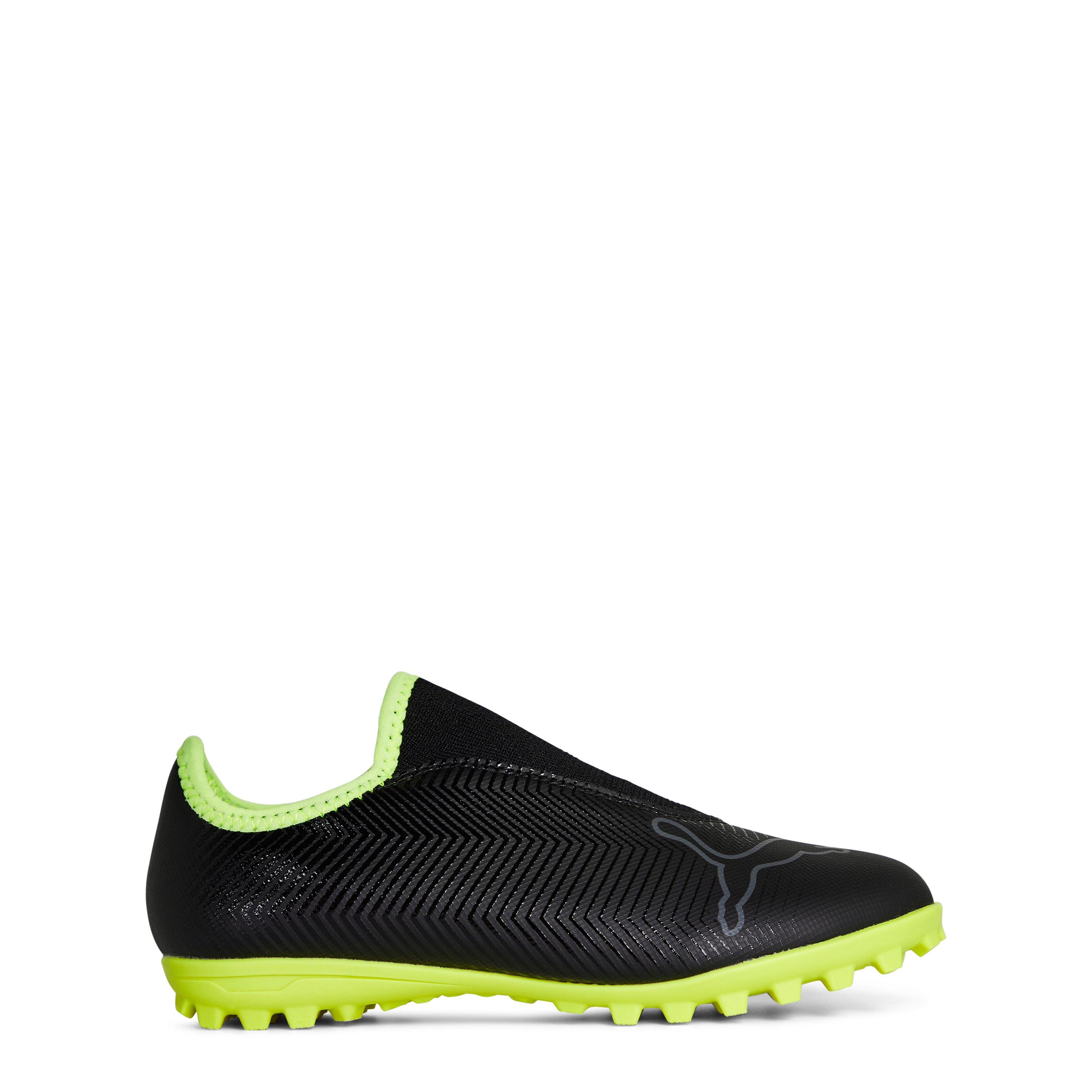 Puma Boys Finesse Astro Turf Football Boots Childrens - Black/Fluyellow - C12 (31)