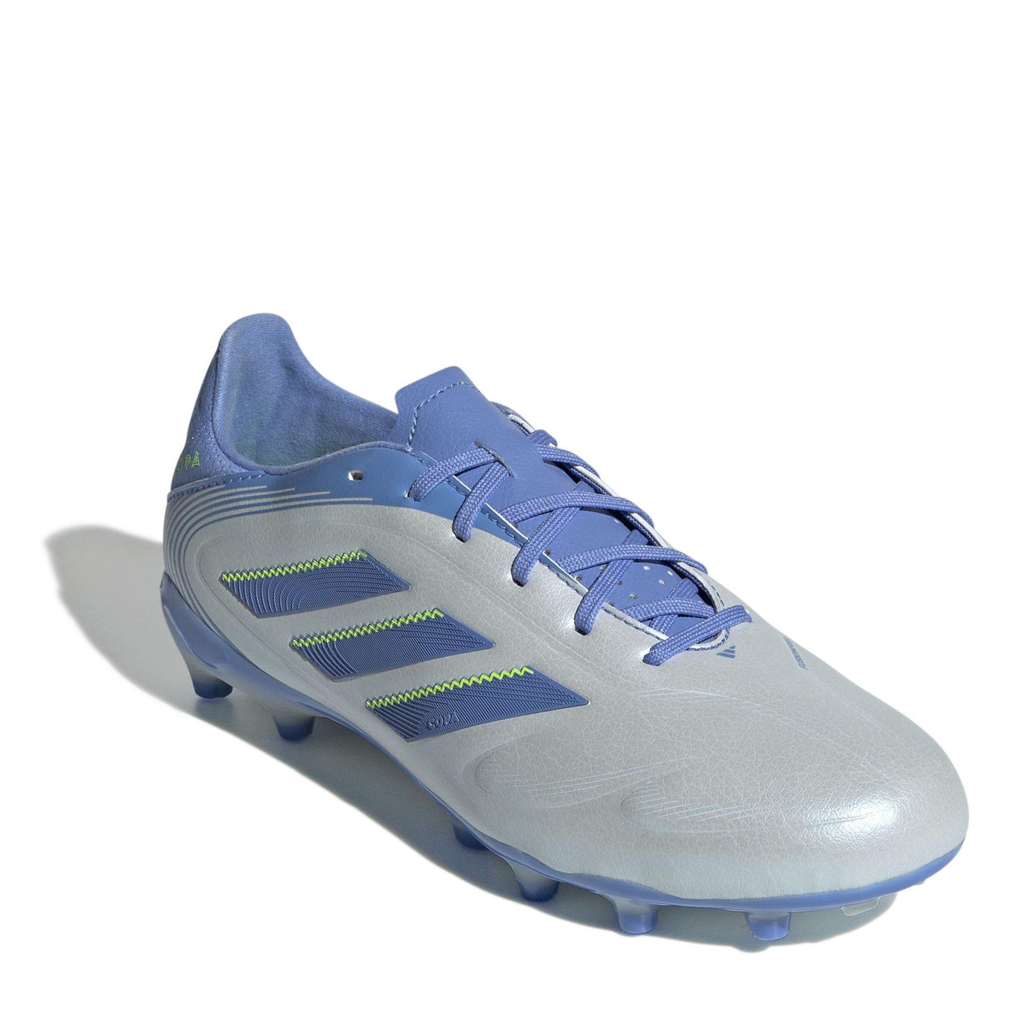 Halo Blue/Lemon - adidas - Kids' Copa League Firm Ground Football Boot - 3