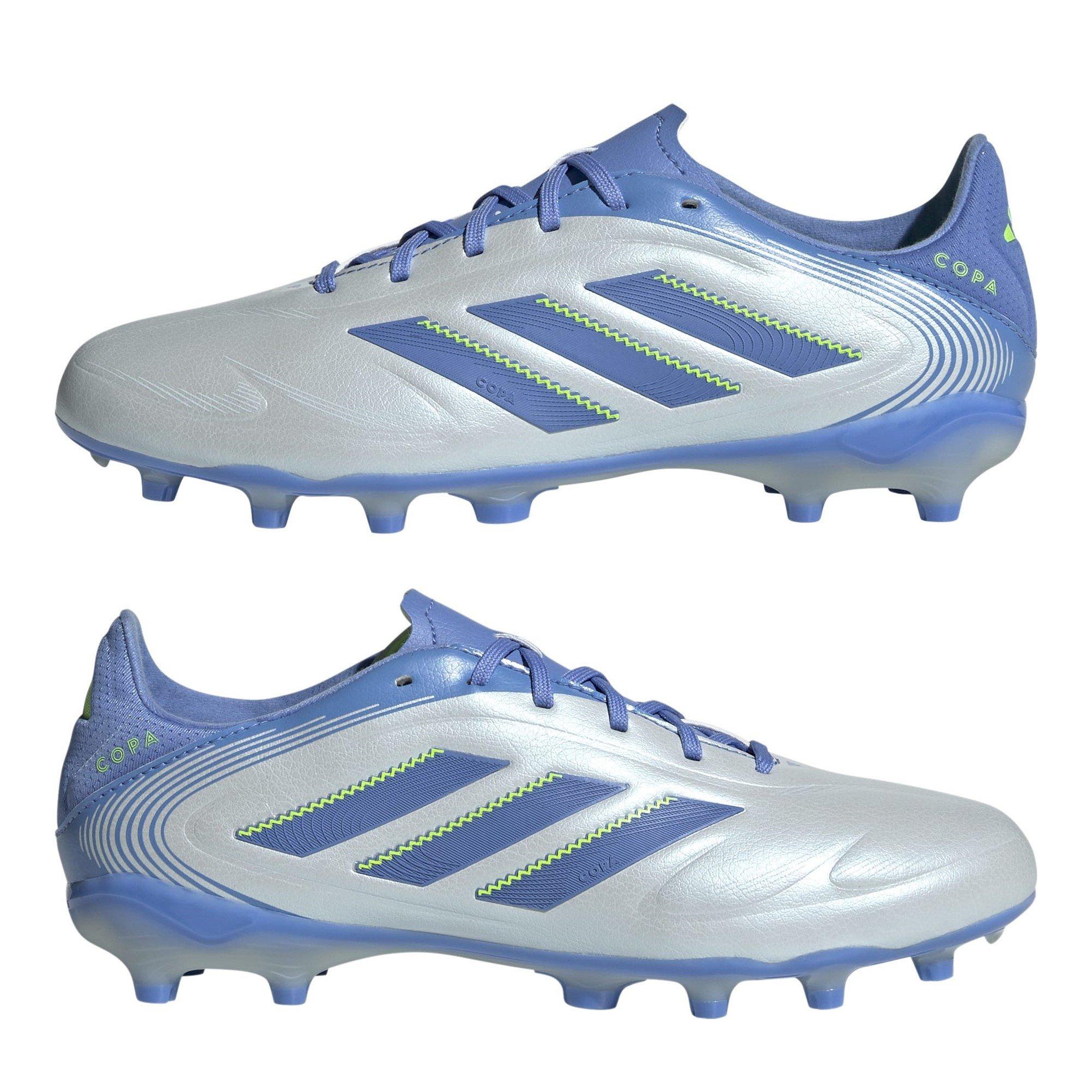 Halo Blue/Lemon - adidas - Kids' Copa League Firm Ground Football Boot - 9